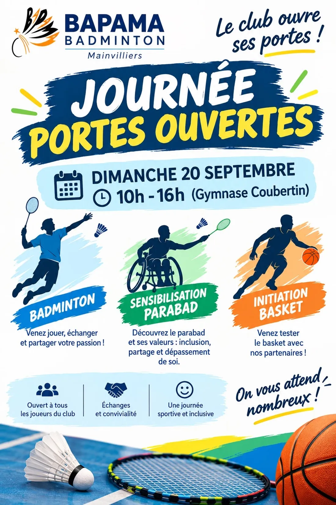 MAINVILLIERS - Journée portes ouverte du Badminton