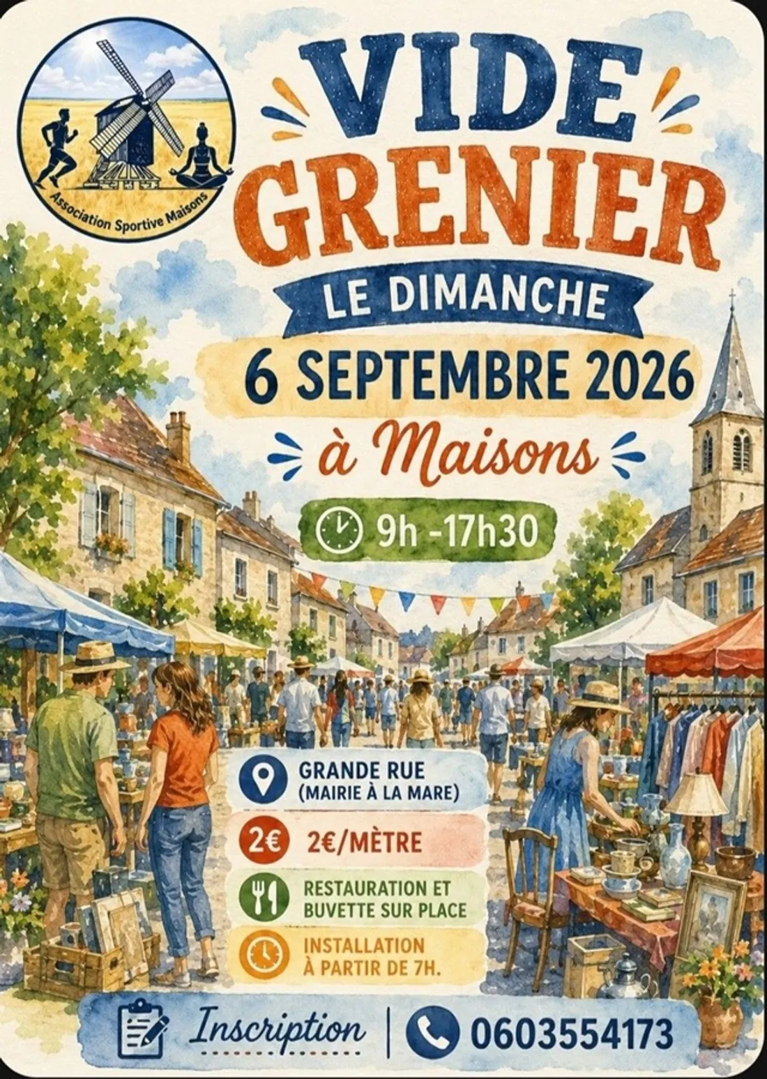 MAISONS - Vide-greniers de l'Association Sportive