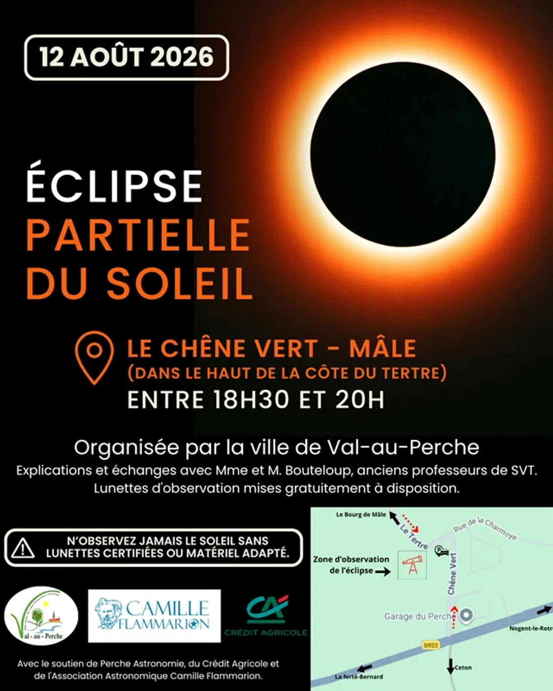 MÂLE (61) - Animation autour de l’éclipse partielle du soleil