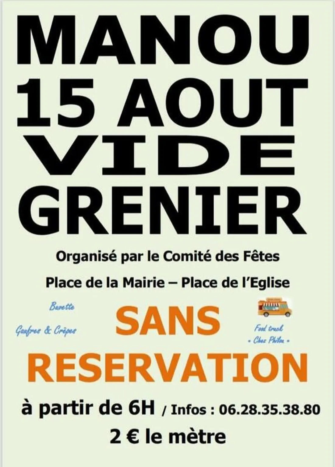 MANOU - Vide-greniers du comité des fêtes