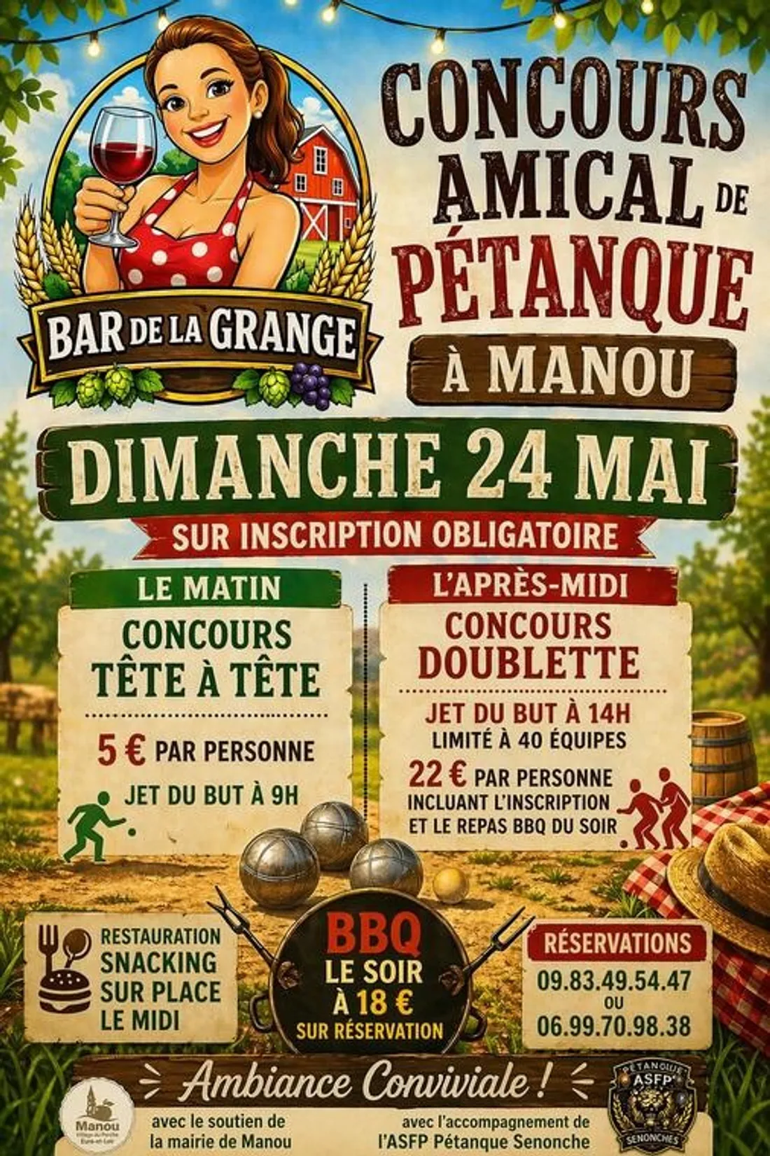 MANOU - Concours amical de pétanque