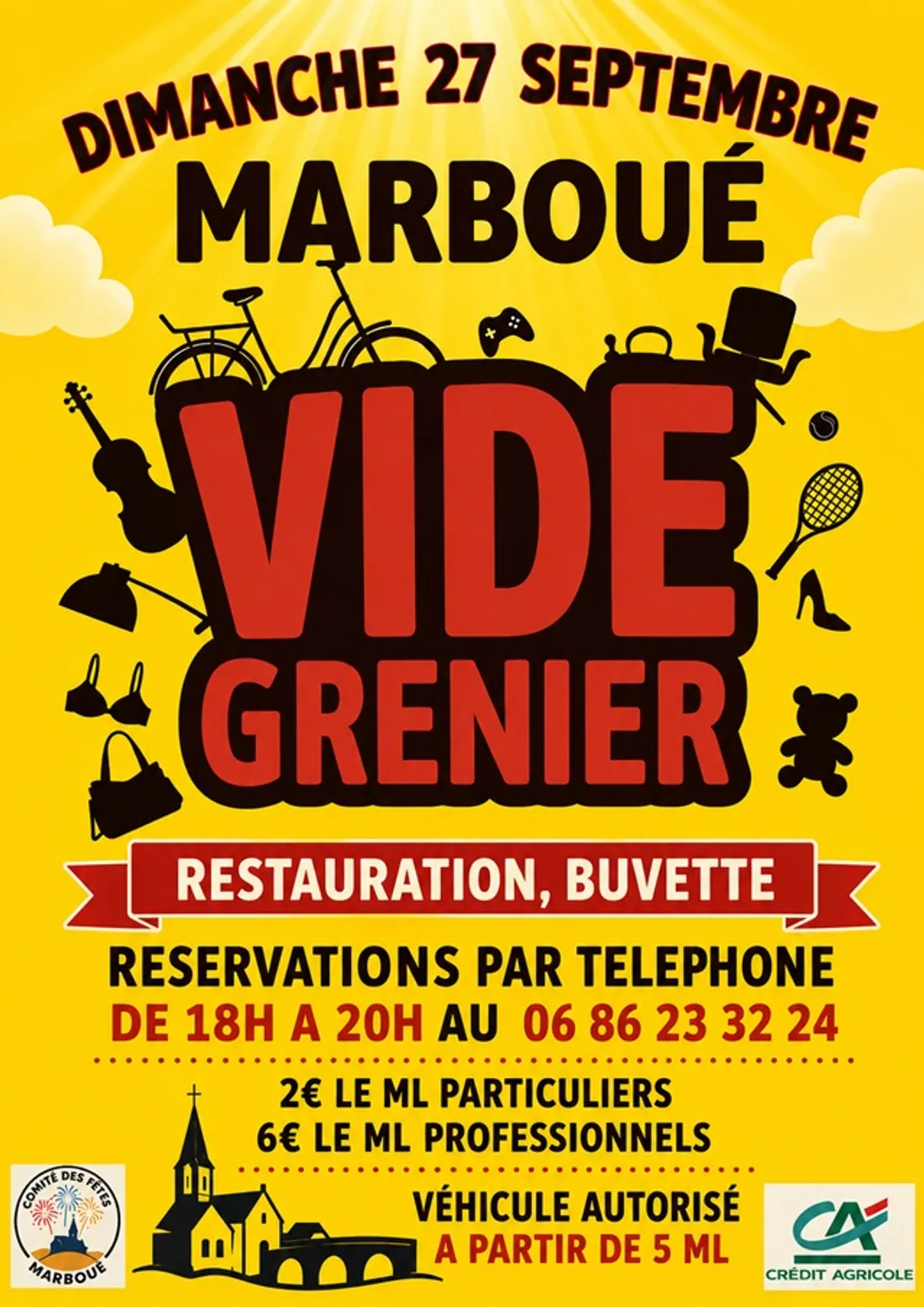 MARBOUÉ - Vide-greniers du comité des fêtes