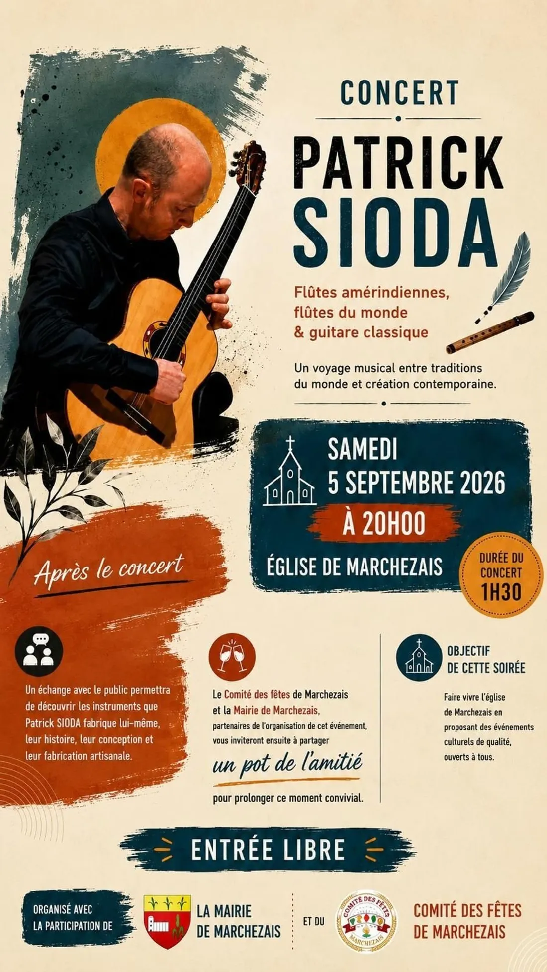 MARCHEZAIS - Concert : Patrick Sioda