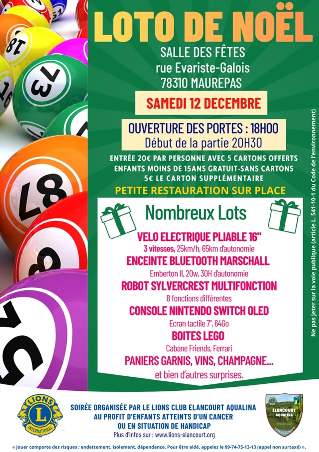 MAUREPAS (78) - Loto de Noël