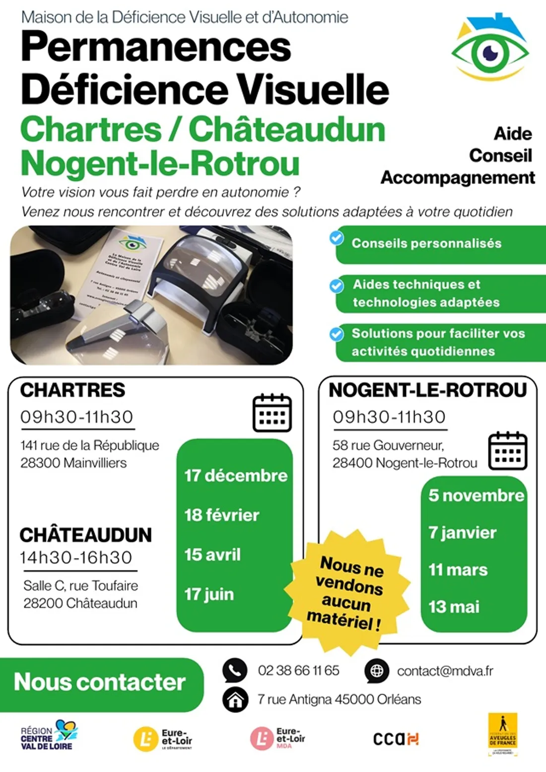 MAINVILLIERS - Permanences Déficience Visuelle