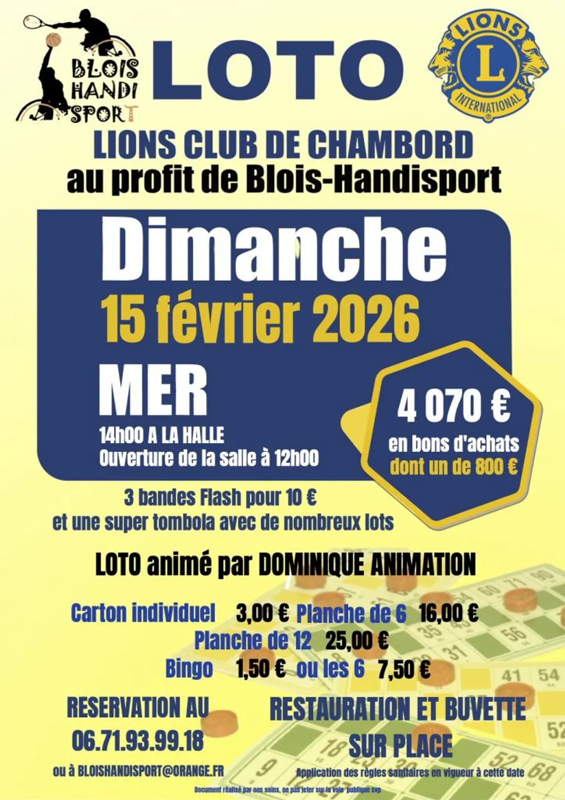 MER (41) - Loto du Lions Club de Chambord