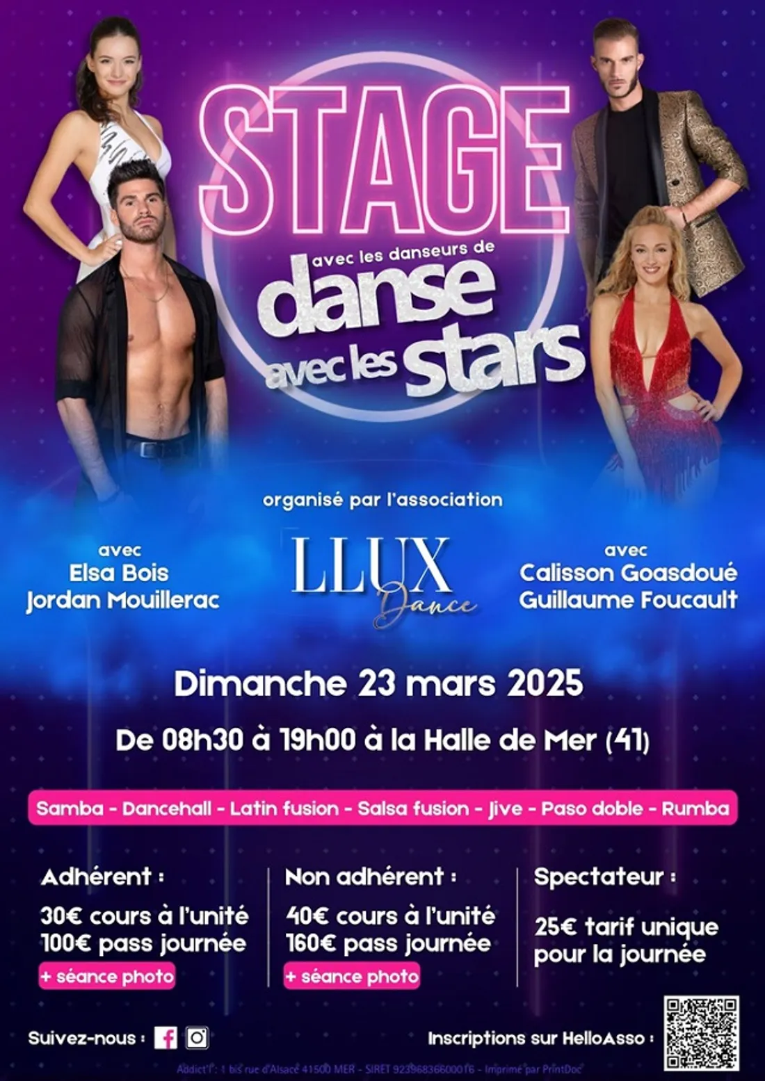 MER (41) - Stage avec les danseurs de « Danse avec les stars »