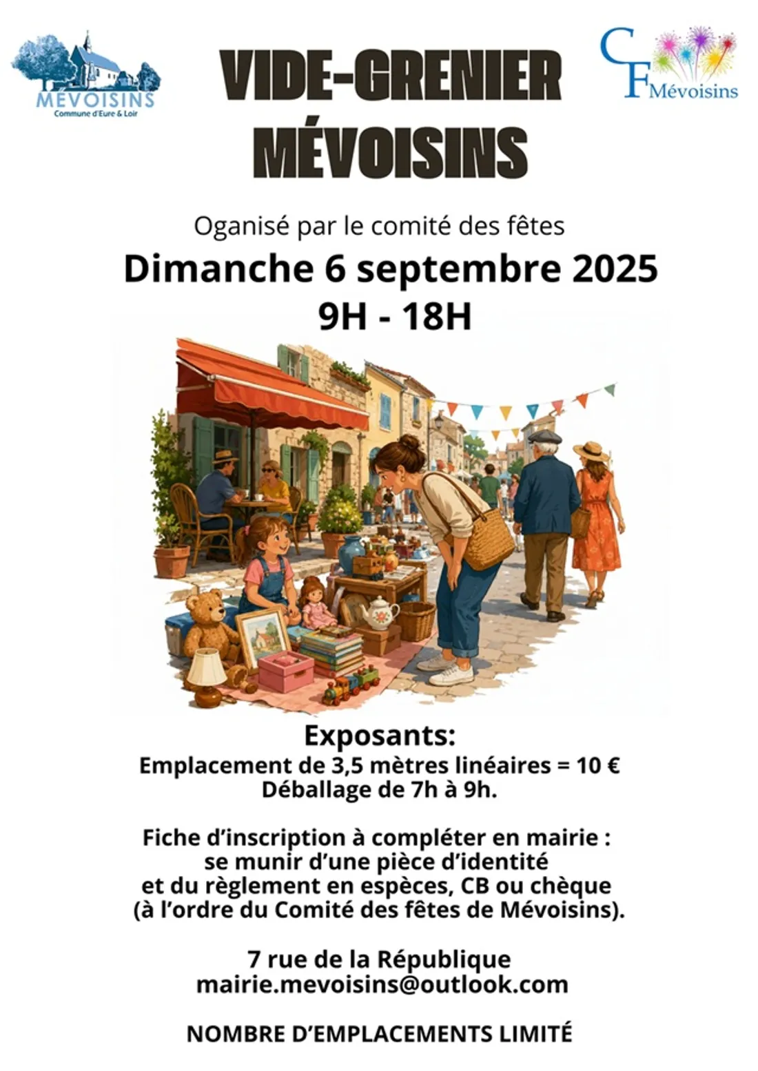 MÉVOISINS - Vide-greniers du comité des fêtes