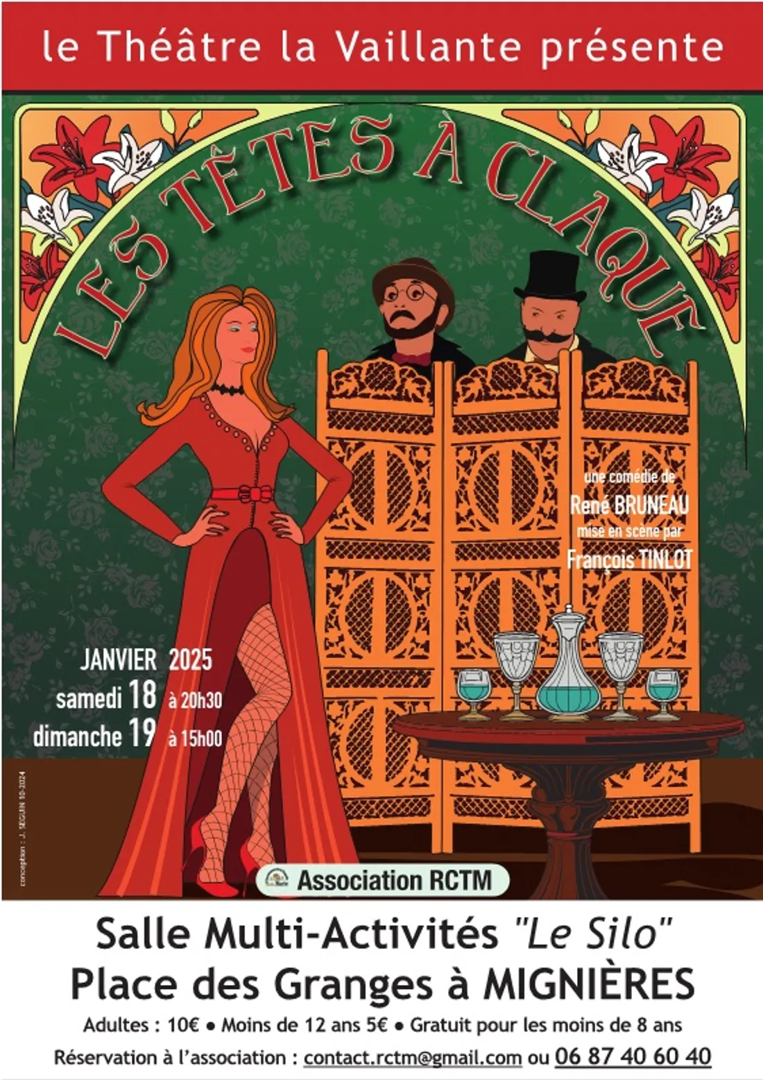 MIGNIÈRES - Théâtre : Les têtes à claque