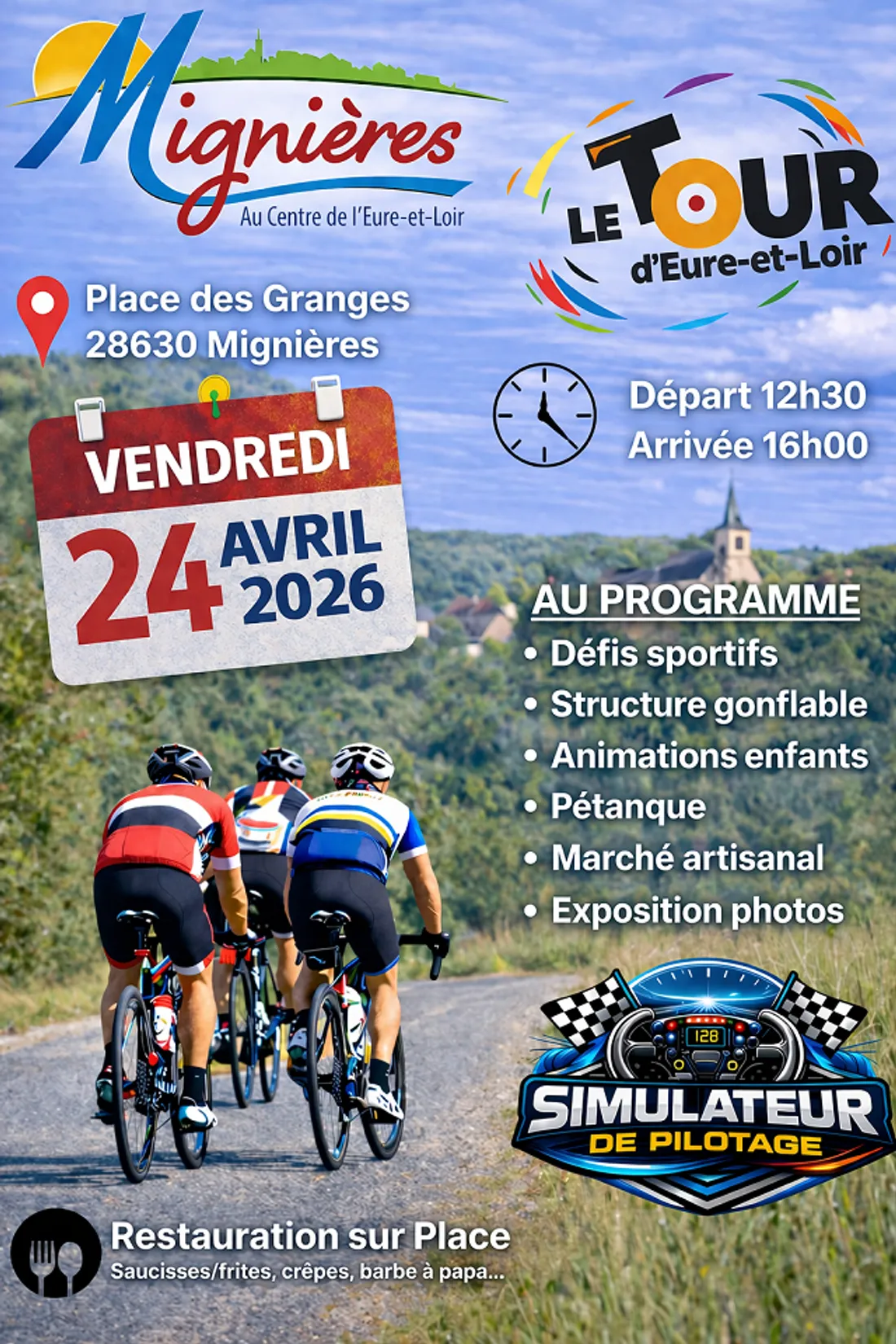 MIGNIÈRES - 2e étape du Tour d'Eure-et-Loir 