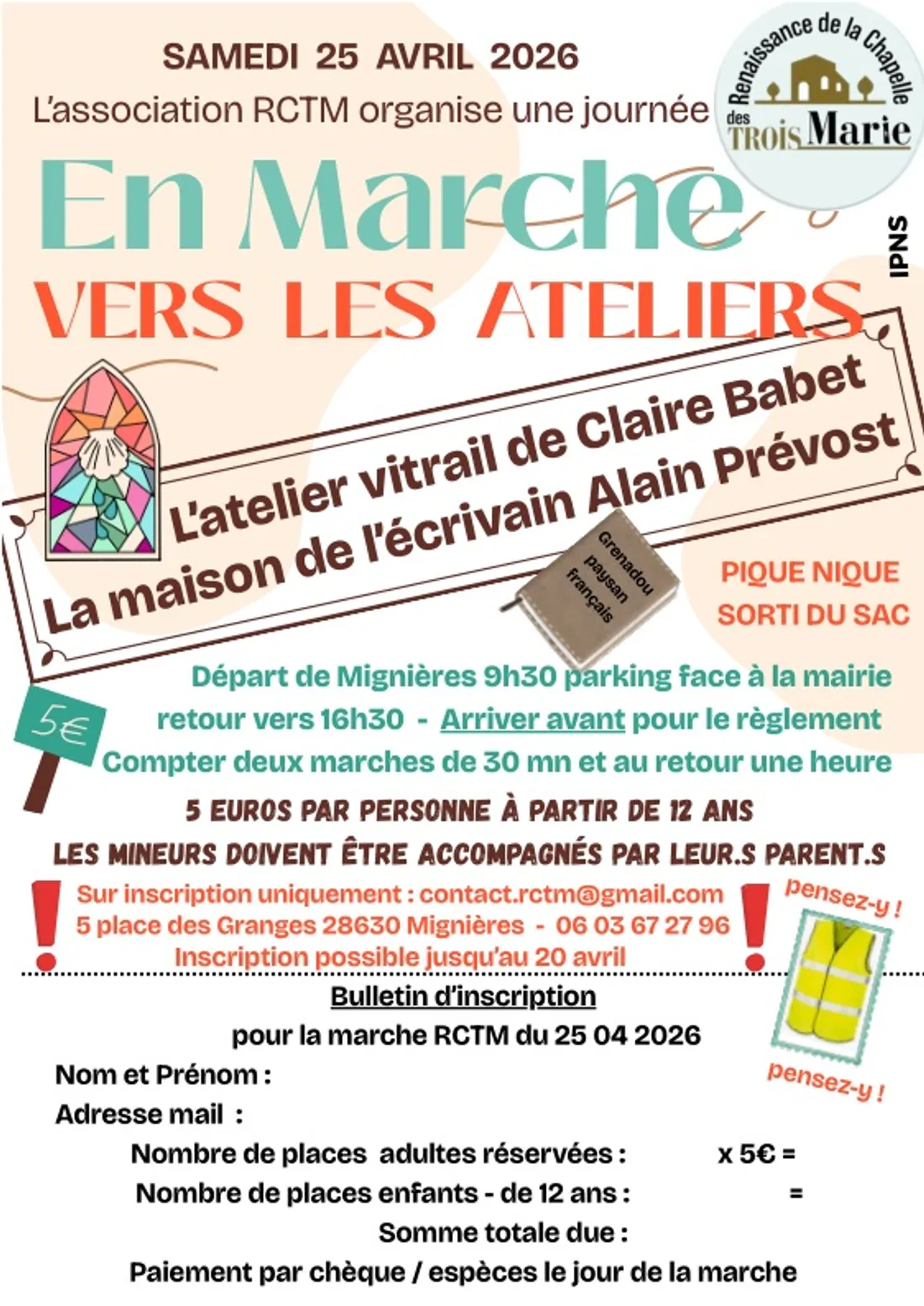 MIGNIÈRES - En marche vers les ateliers