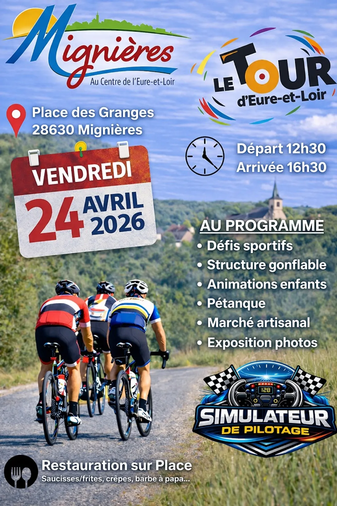 MIGNIÈRES - 1ère étape du Tour d'Eure-et-Loir