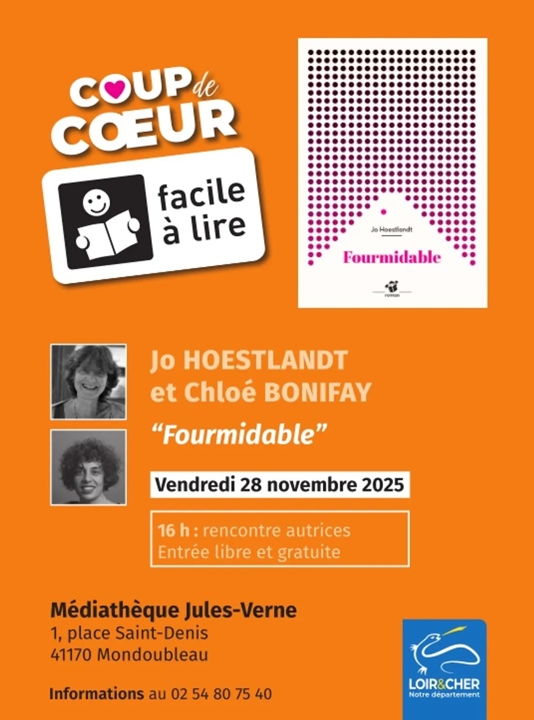 MONDOUBLEAU (41) - Rencontre : Jo HOESTLANDT et Chloé BONIFAY