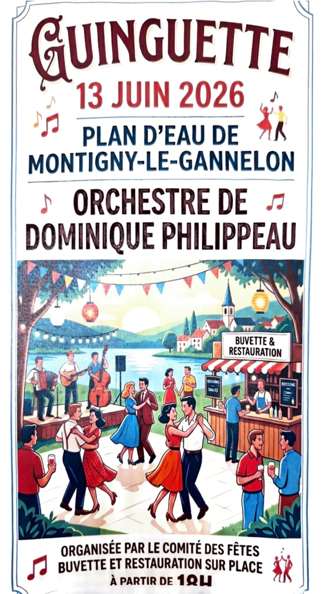 MONTIGNY-LE-GANNELON - Guinguette avec l'orchestre Dominique Philippeau