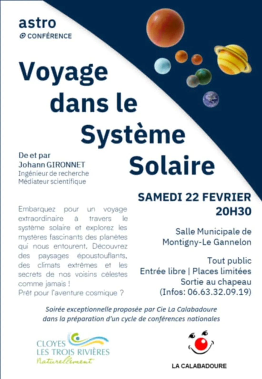 MONTIGNY-LE-GANNELON - Conférence : Voyage dans le système solaire