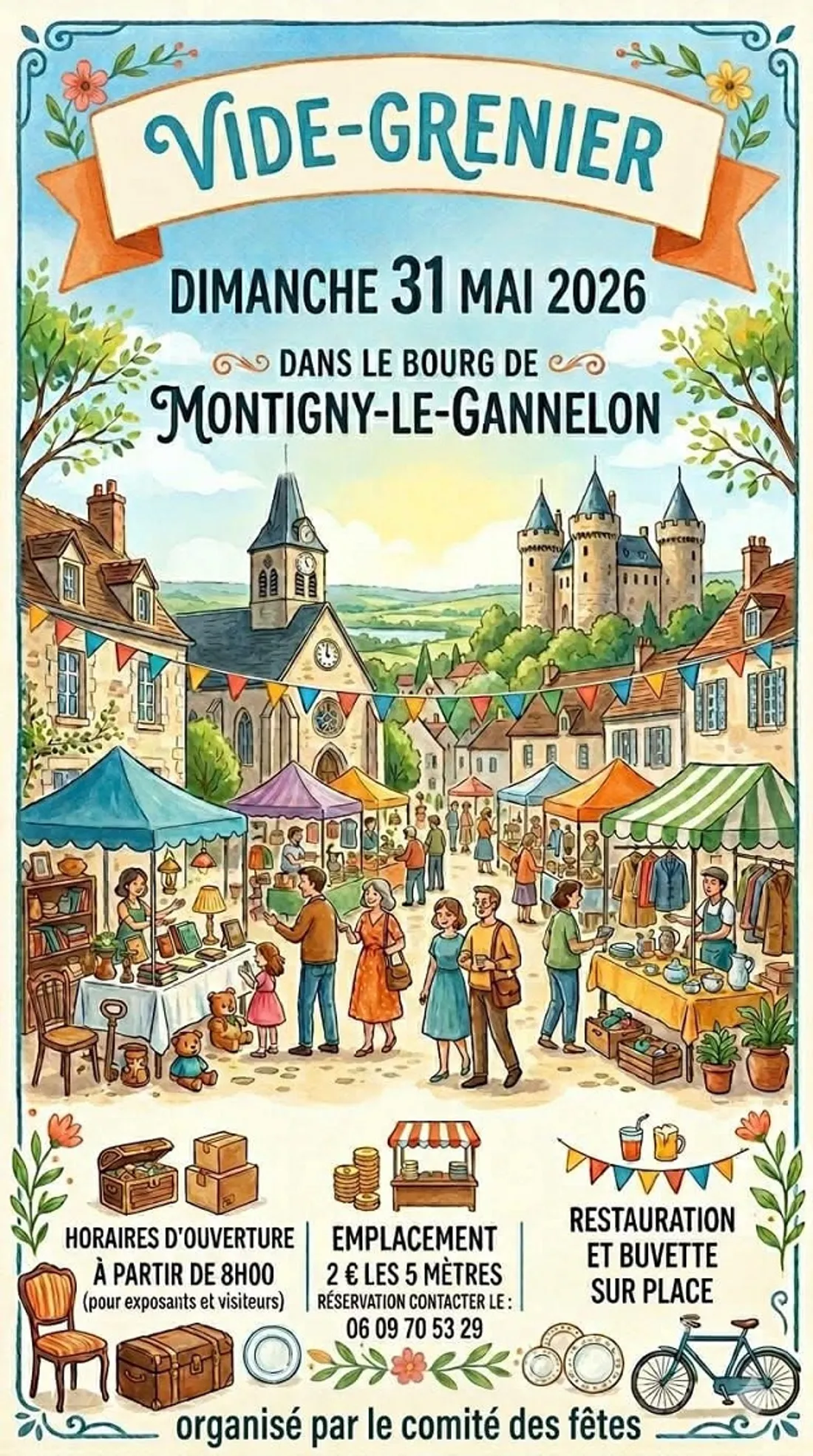 MONTIGNY-LE-GANNELON - Vide-greniers du comité des fêtes