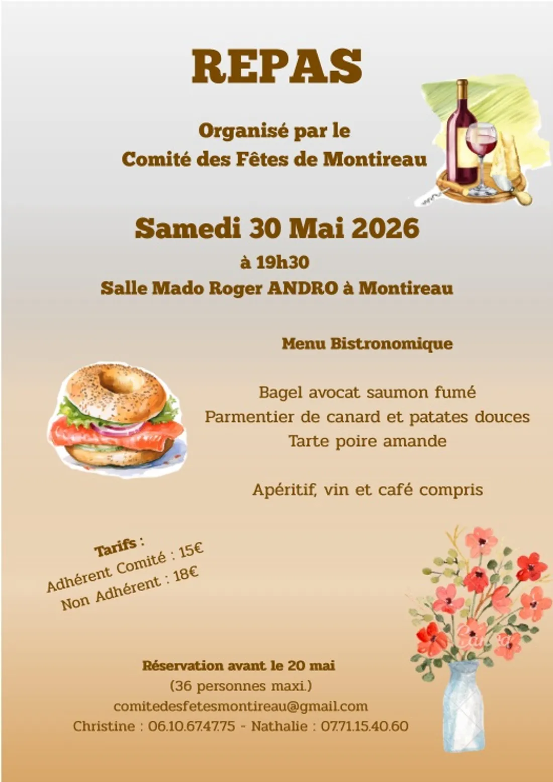 MONTIREAU - Repas du comité des fêtes