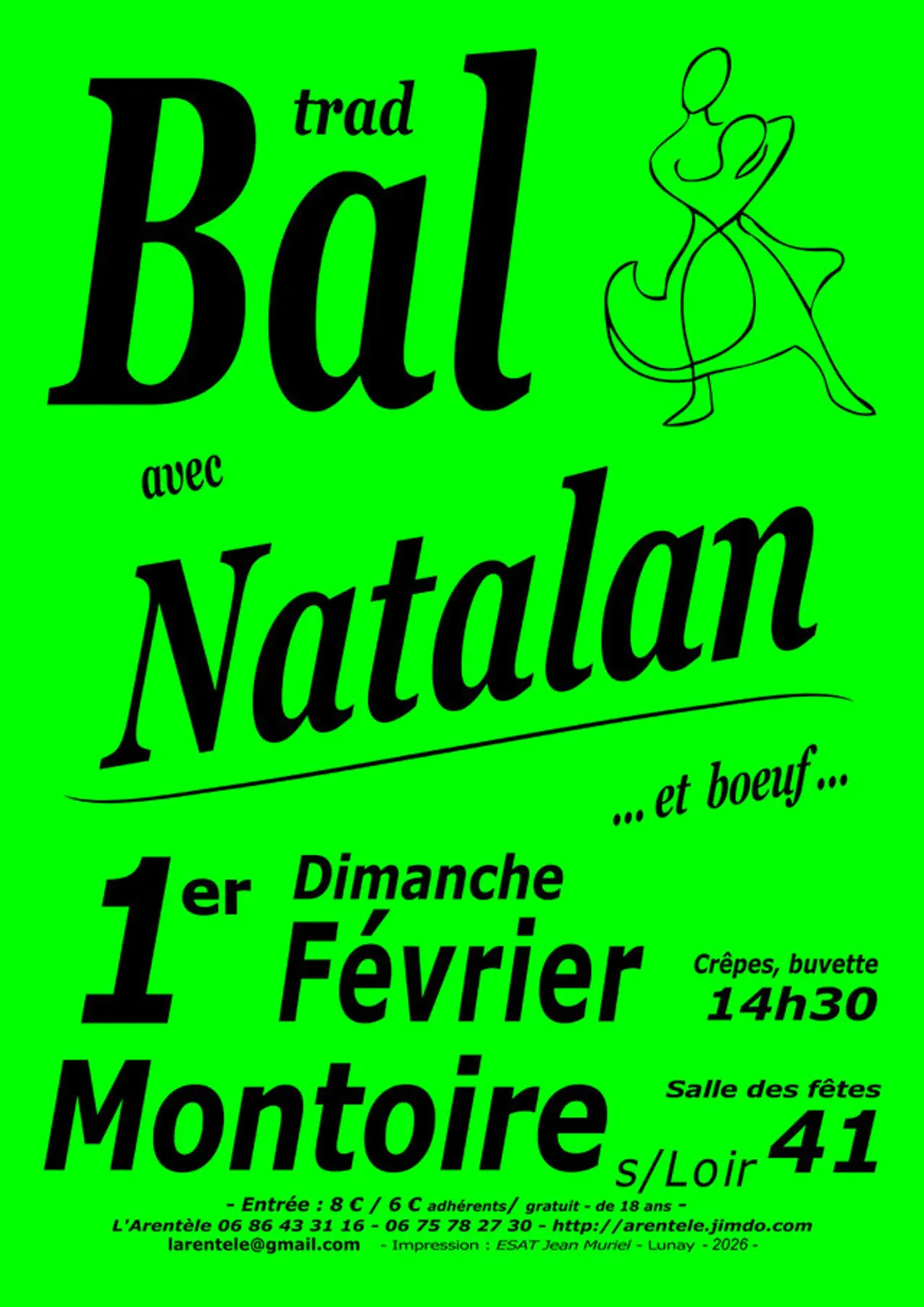 MONTOIRE-SUR-LE-LOIR (41) - Bal trad avec Natalan