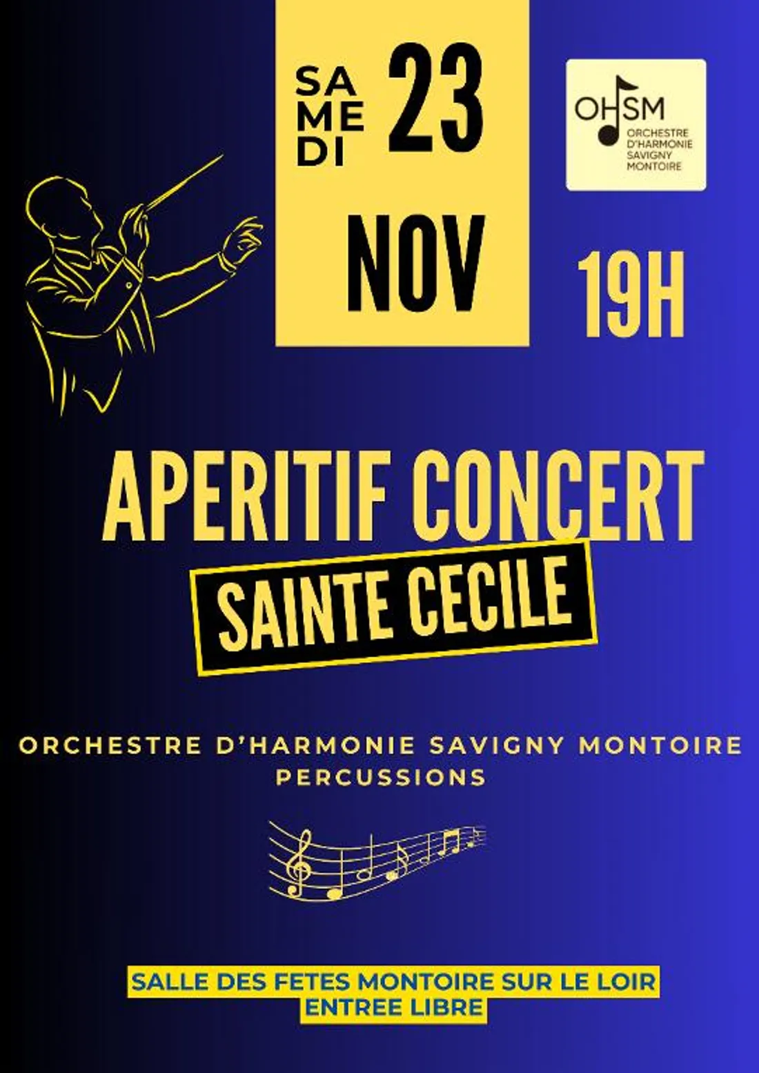 MONTOIRE-SUR-LE-LOIR (41) - Concert de Sainte-Cécile