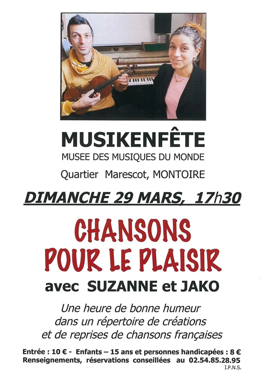 MONTOIRE-SUR-LE-LOIR (41) - Chansons pour le plaisir