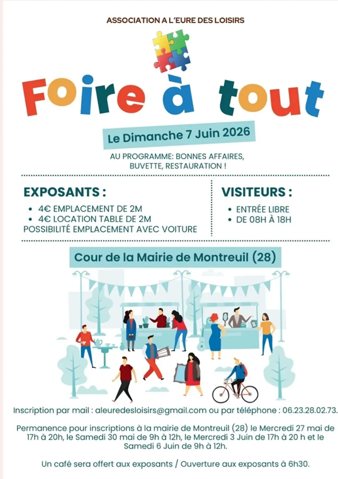 MONTREUIL – Brocante de l'Eure des Loisirs