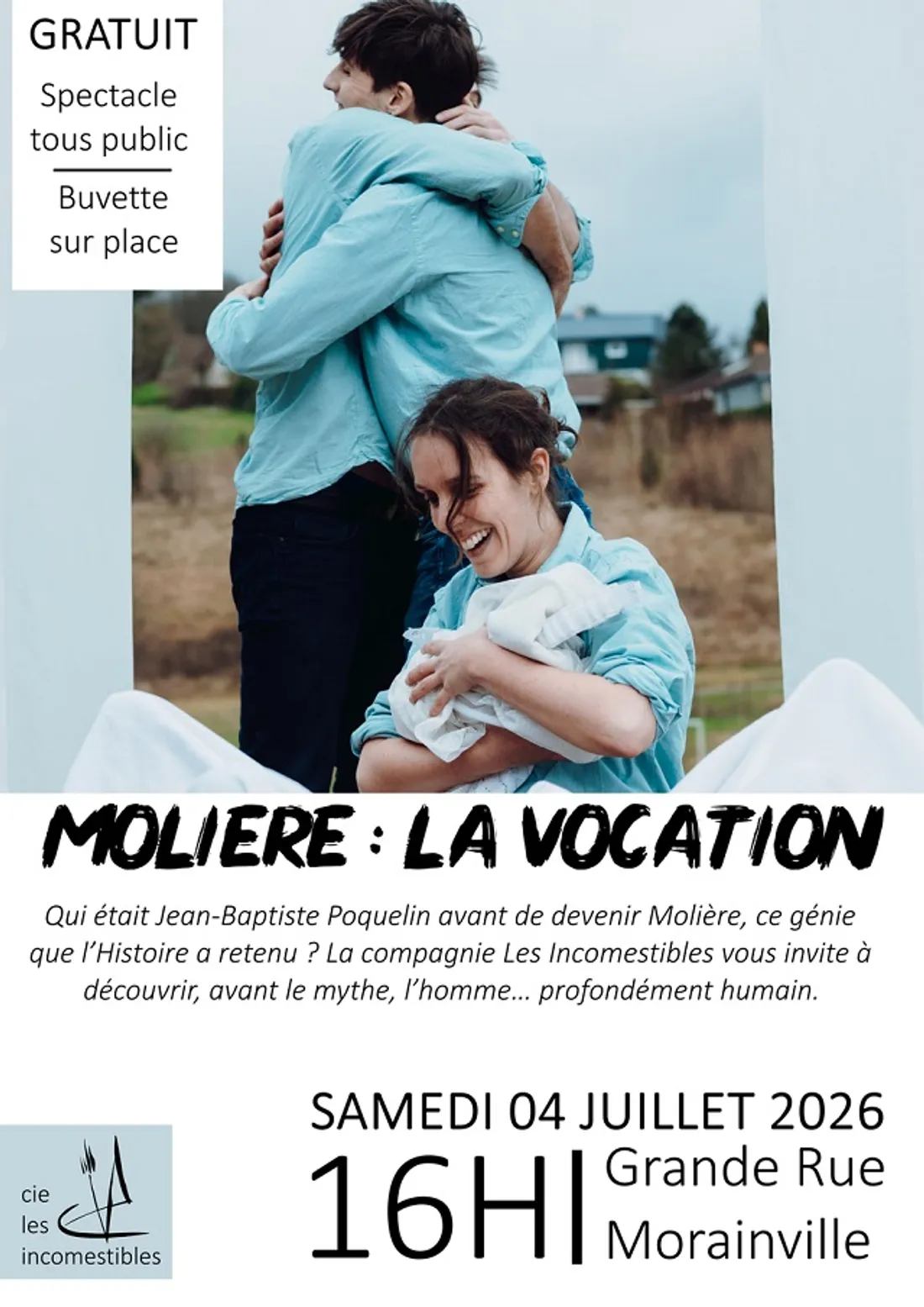 MORAINVILLE - Spectacle : Molière, la vocation
