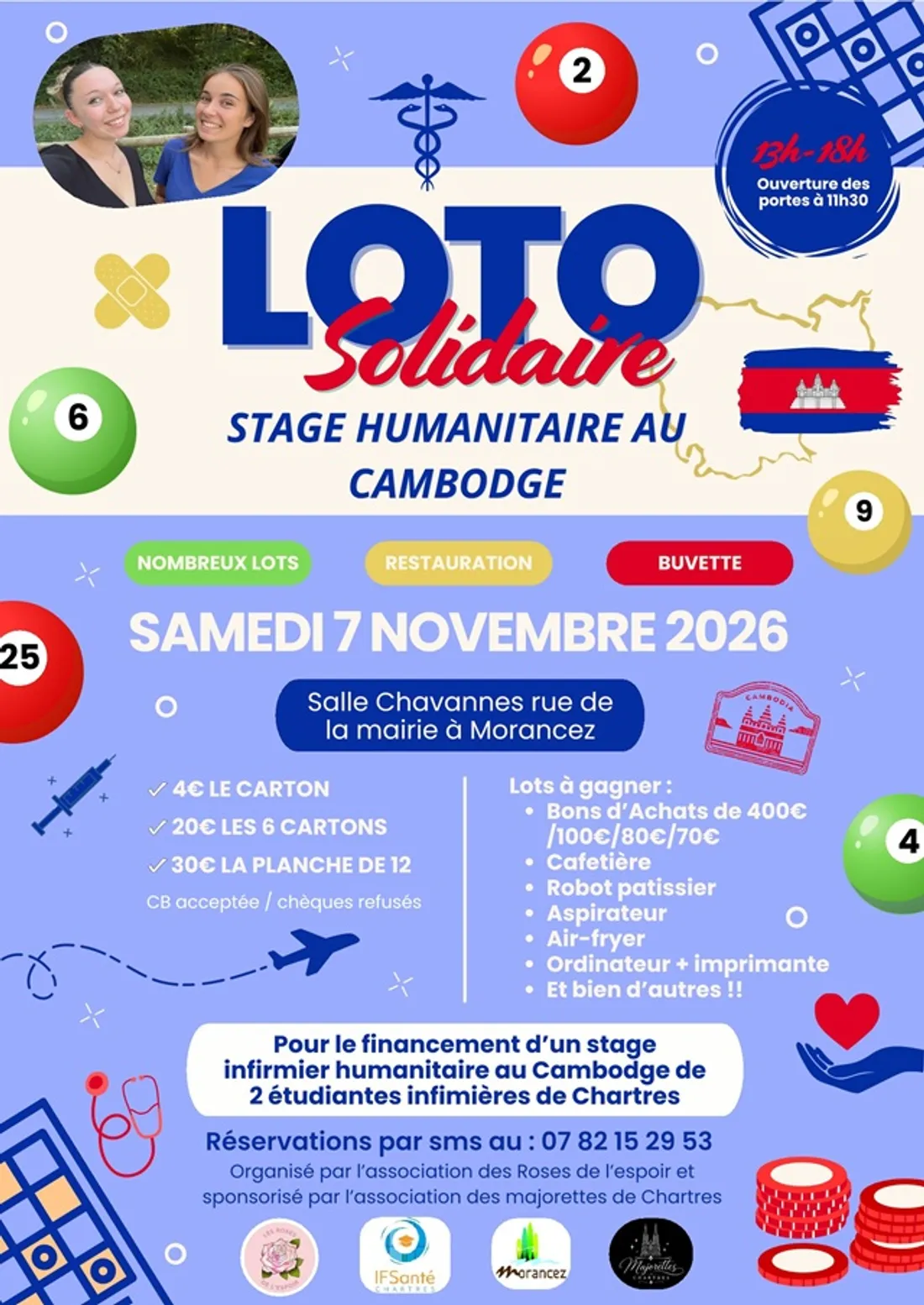 MORANCEZ - Loto Solidaire Stage Humanitaire au Cambodge