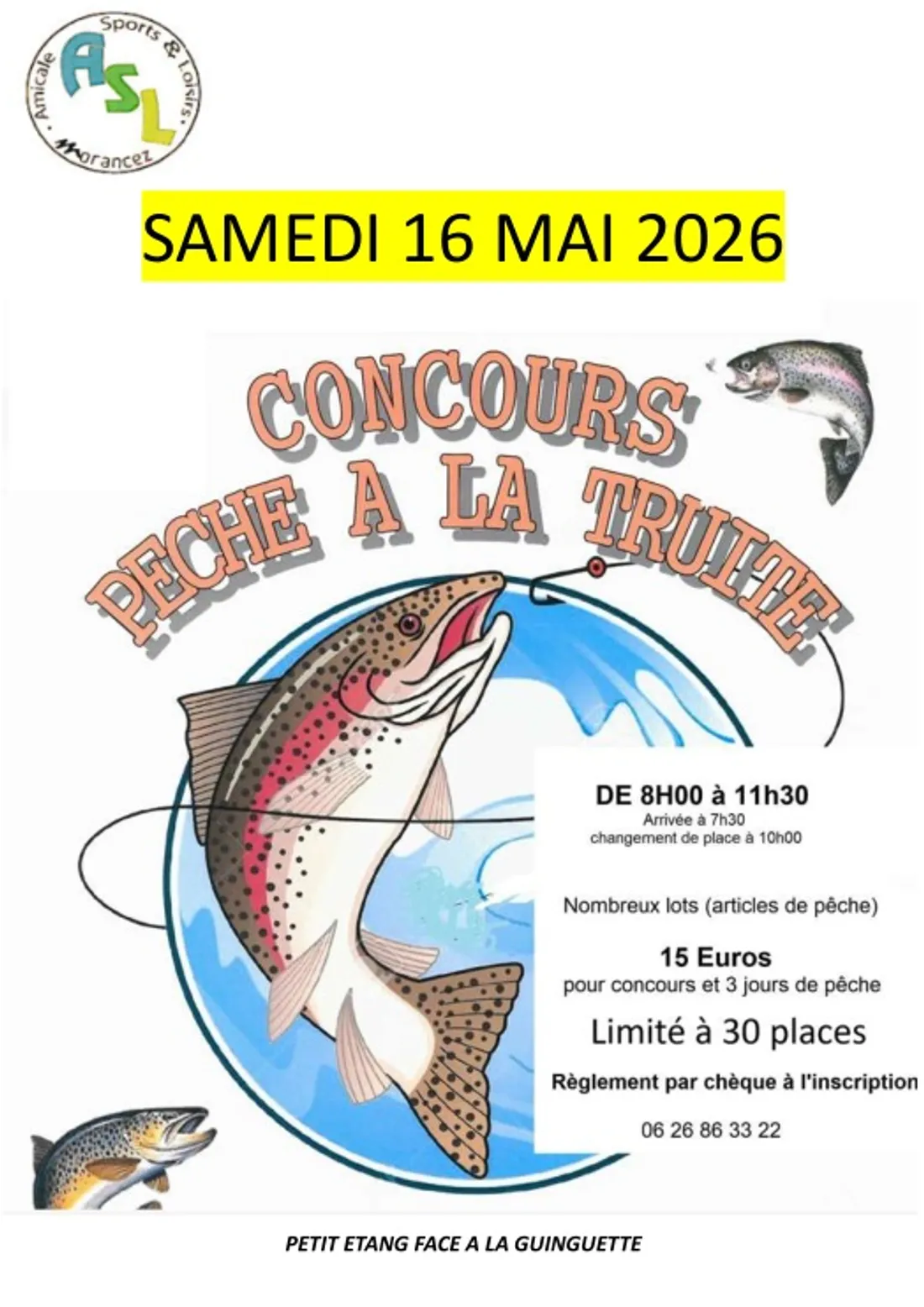 MORANCEZ - Concours de pêche à la truite