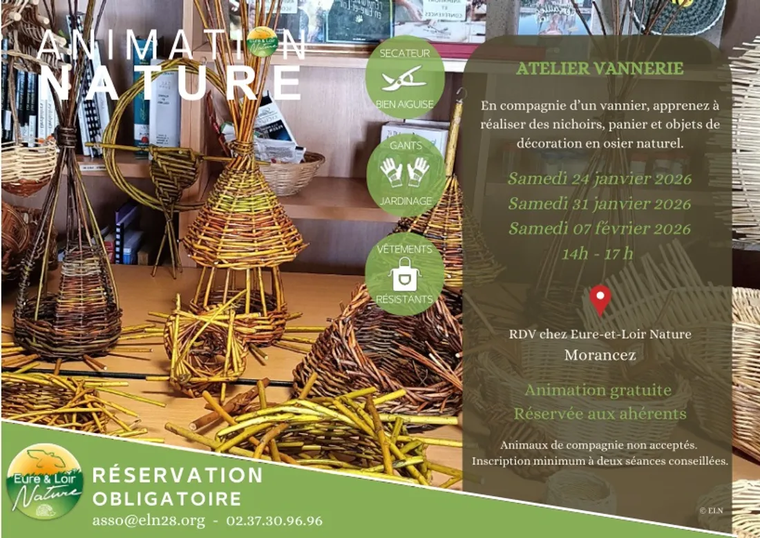 MORANCEZ - Eure-et-Loir Nature : Atelier vannerie 