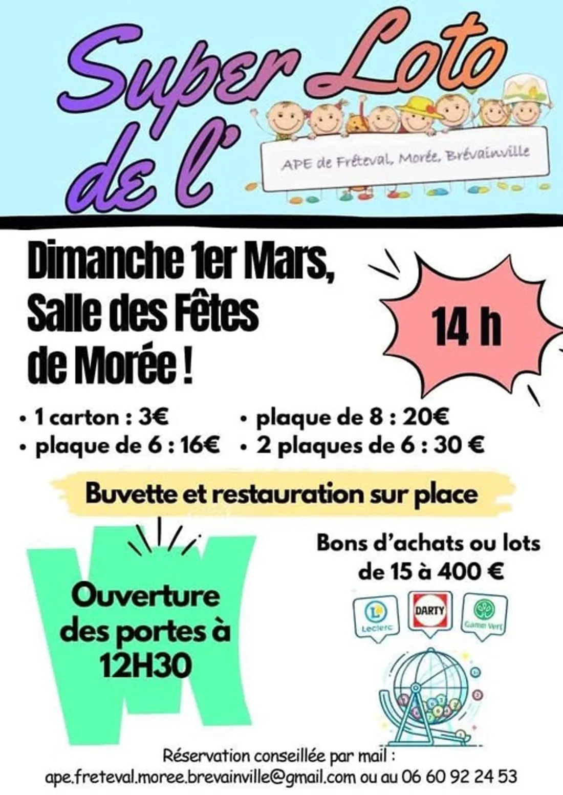 MORÉE (41) - Loto de l'APE