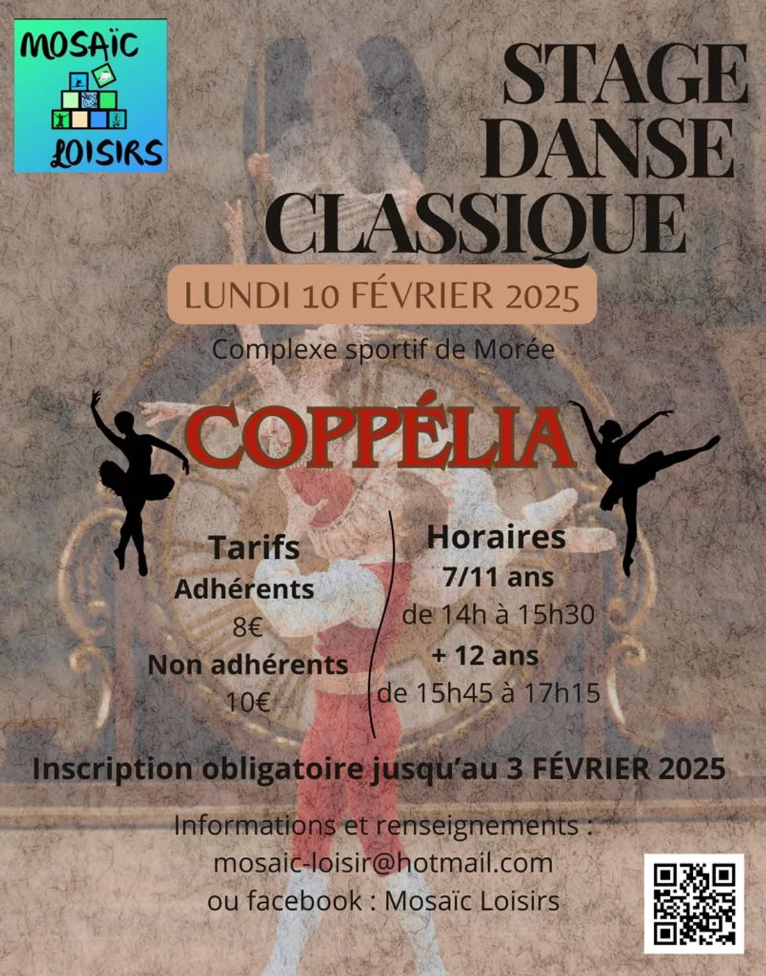 MORÉE (41) - Stage danse classique