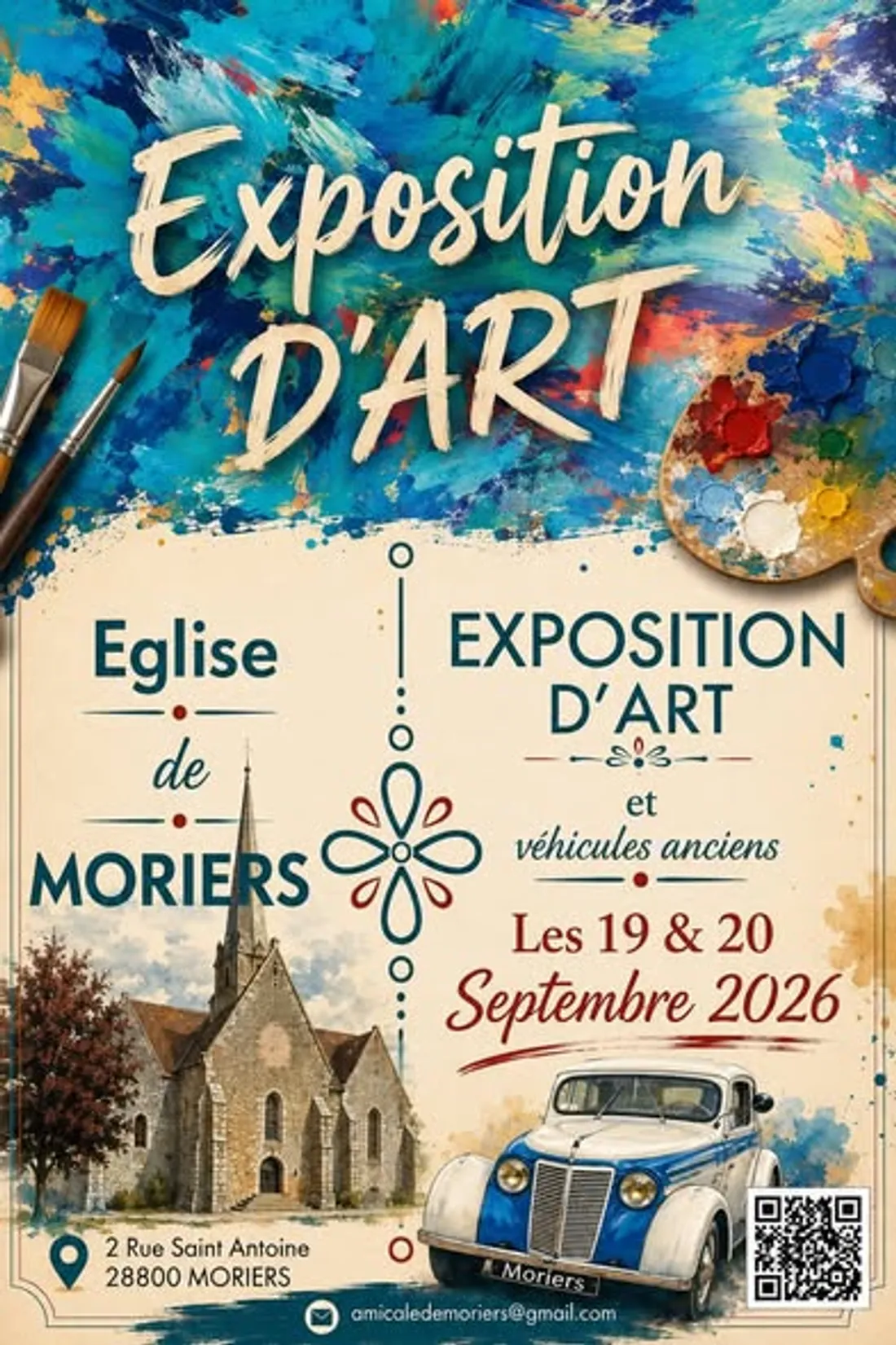 MORIERS - Exposition d'art et véhicules anciens