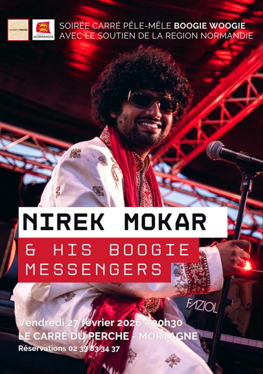 MORTAGNE-AU-PERCHE (61) - Café concert : Nirek Mokar & His Boogie Messengers