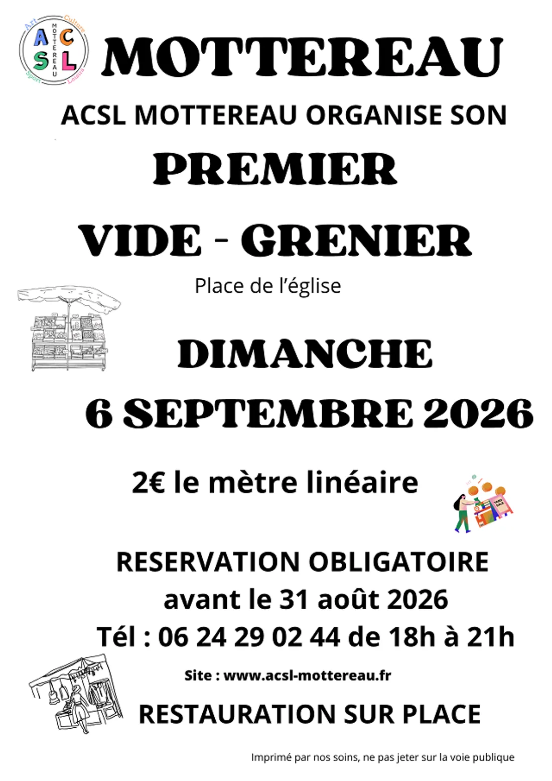 MOTTEREAU - Vide-greniers de l'ACSL