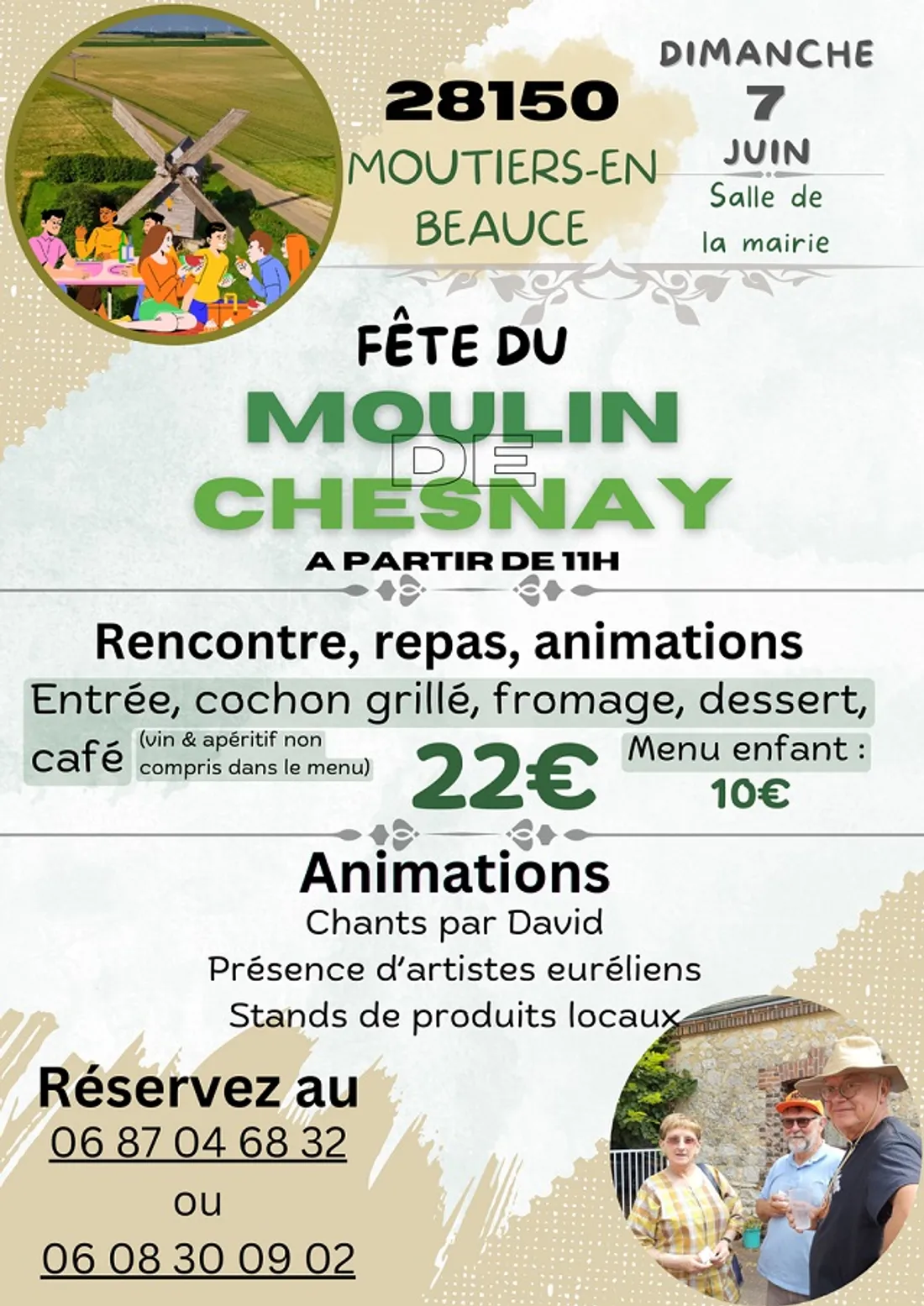 MOUTIERS-EN-BEAUCE - Fête du moulin de Chesnay