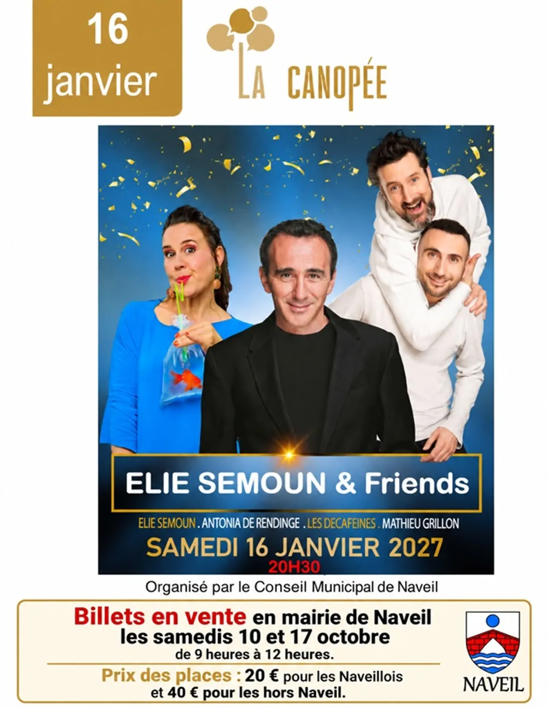 NAVEIL (41) - Spectaculaire : Elie Semoun & Friends