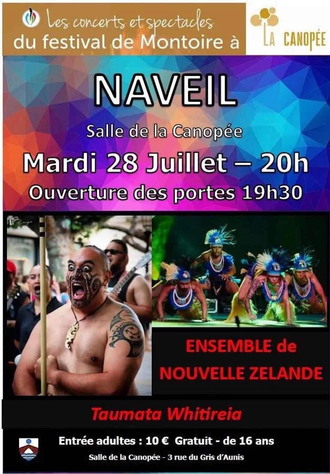 NAVEIL (41) - Spectacle : Ensemble de Nouvelle Zélande Taumata Whitireia
