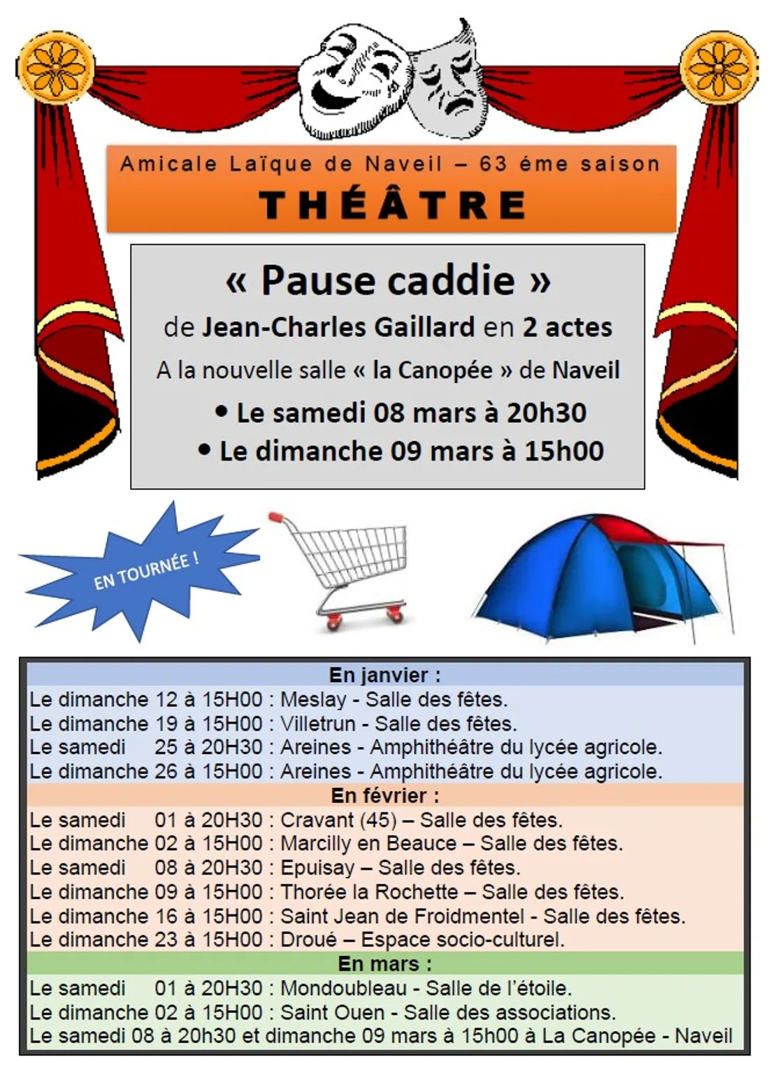 Théâtre : Pause caddie - Naveil