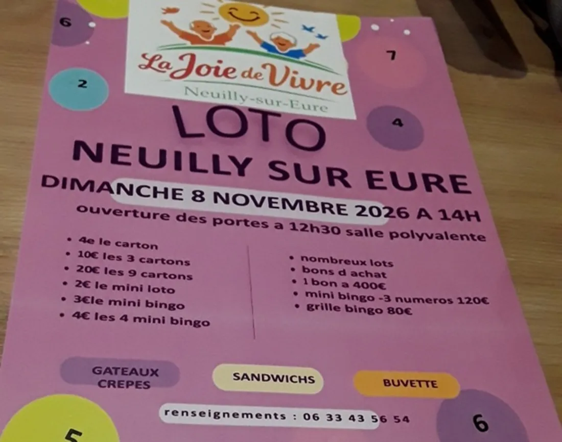 NEUILLY-SUR-EURE (61) - Loto de la Joie de Vivre