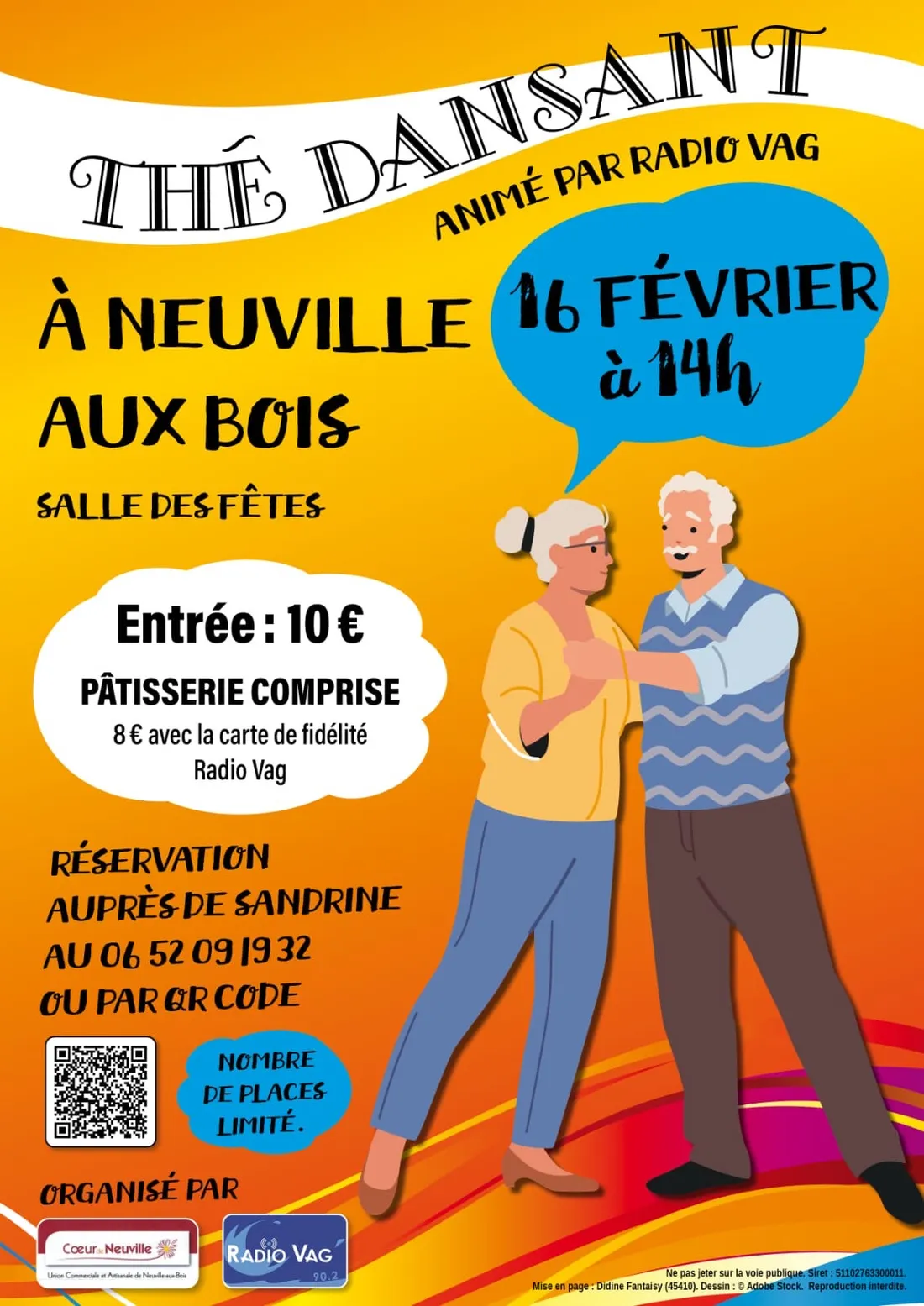 NEUVILLE-AUX-BOIS (45) - Thé dansant