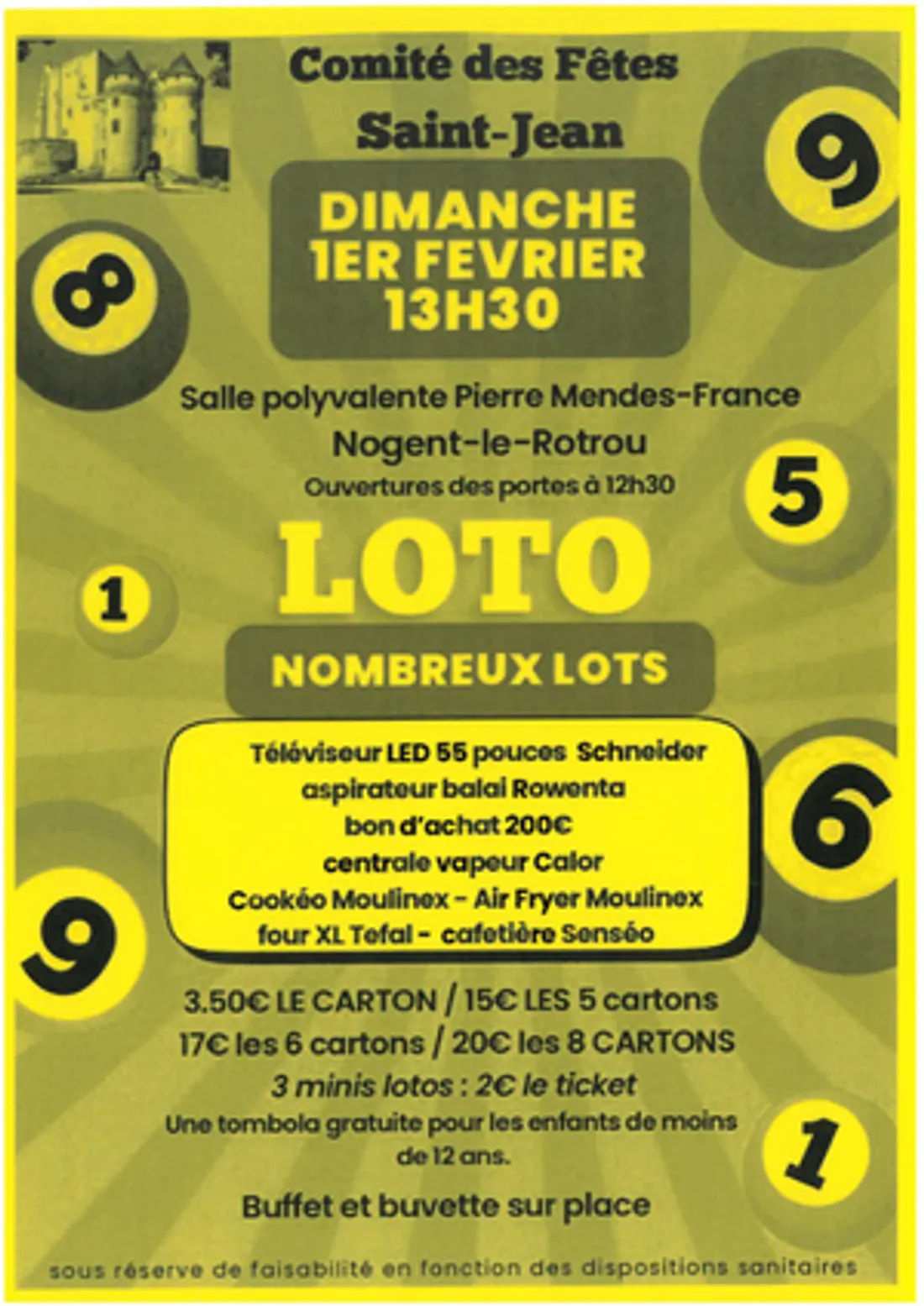 NOGENT-LE-ROTROU - Loto du comité des fêtes Saint-Jean