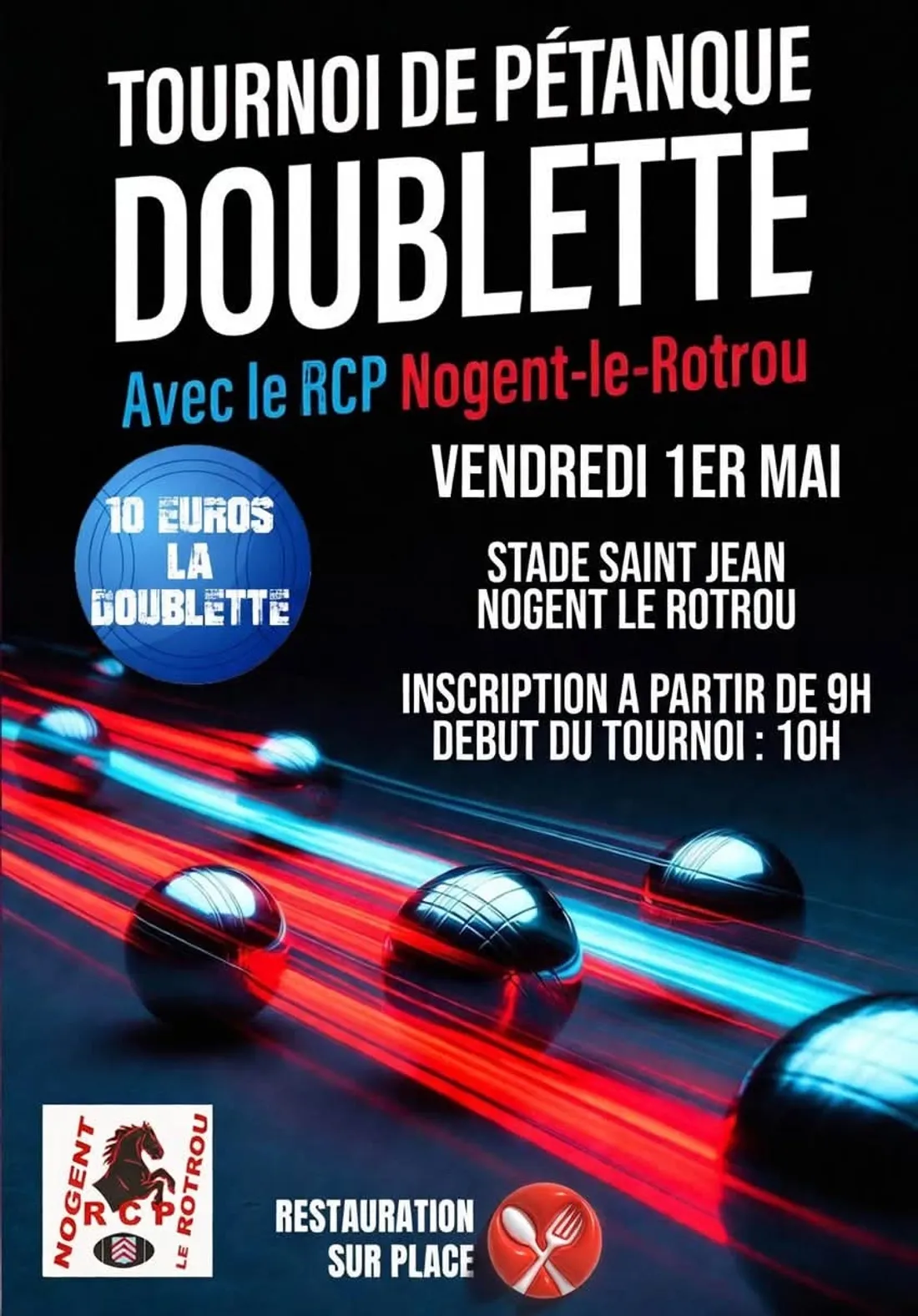 NOGENT-LE-ROTROU - Tournoi de pétanque