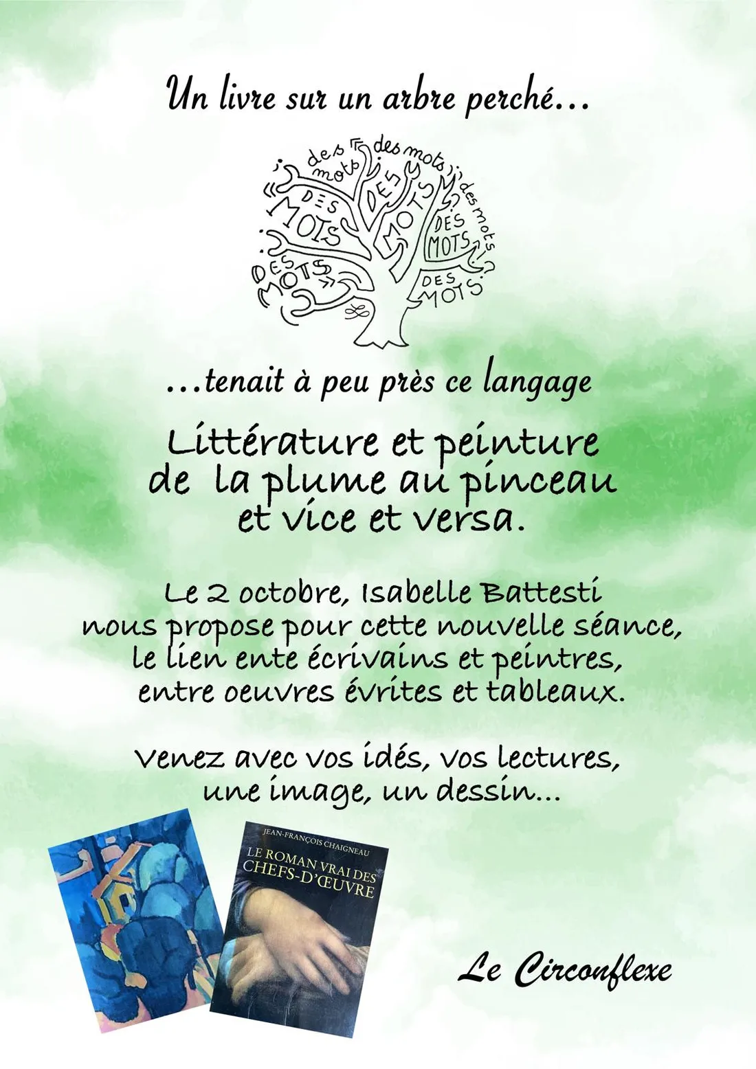 NOGENT-LE-ROTROU - Circonflexe : Un livre sur un arbre perché...