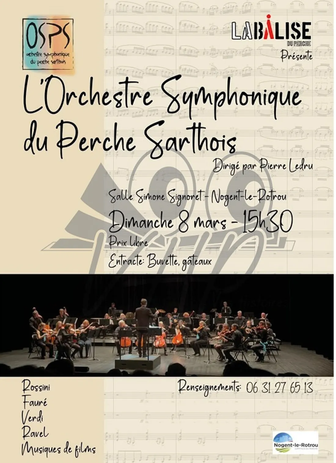 NOGENT-LE-ROTROU - Concert de l'Orchestre Symphonique du Perche Sarthois