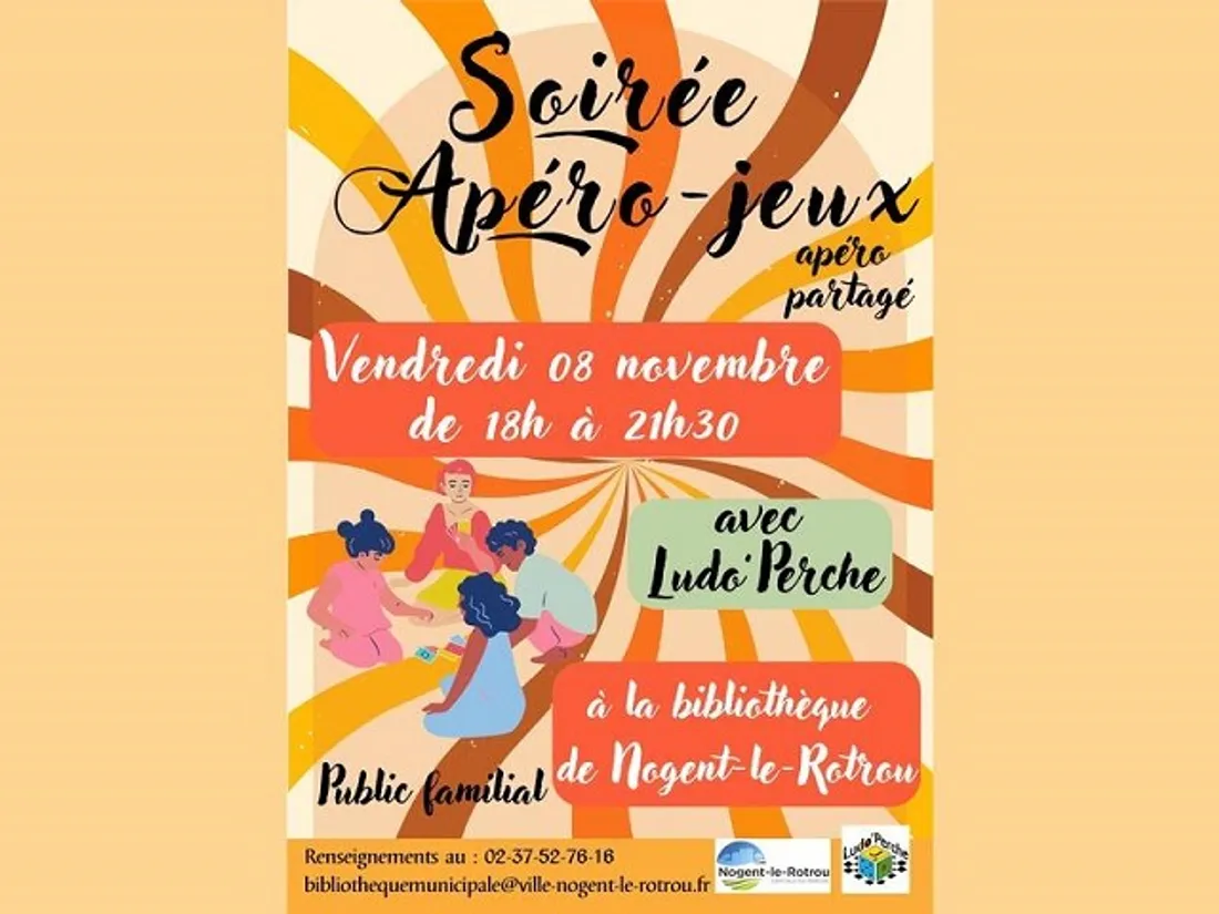 NOGENT-LE-ROTROU - Soirée apéro-jeux avec Ludo’Perche