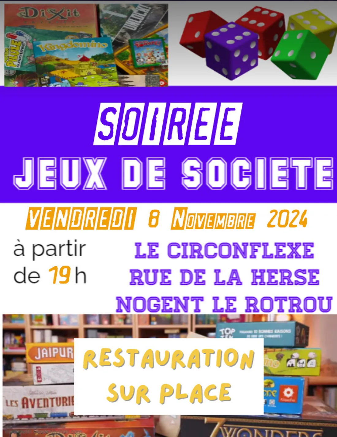 NOGENT-LE-ROTROU - Soirée jeux de société