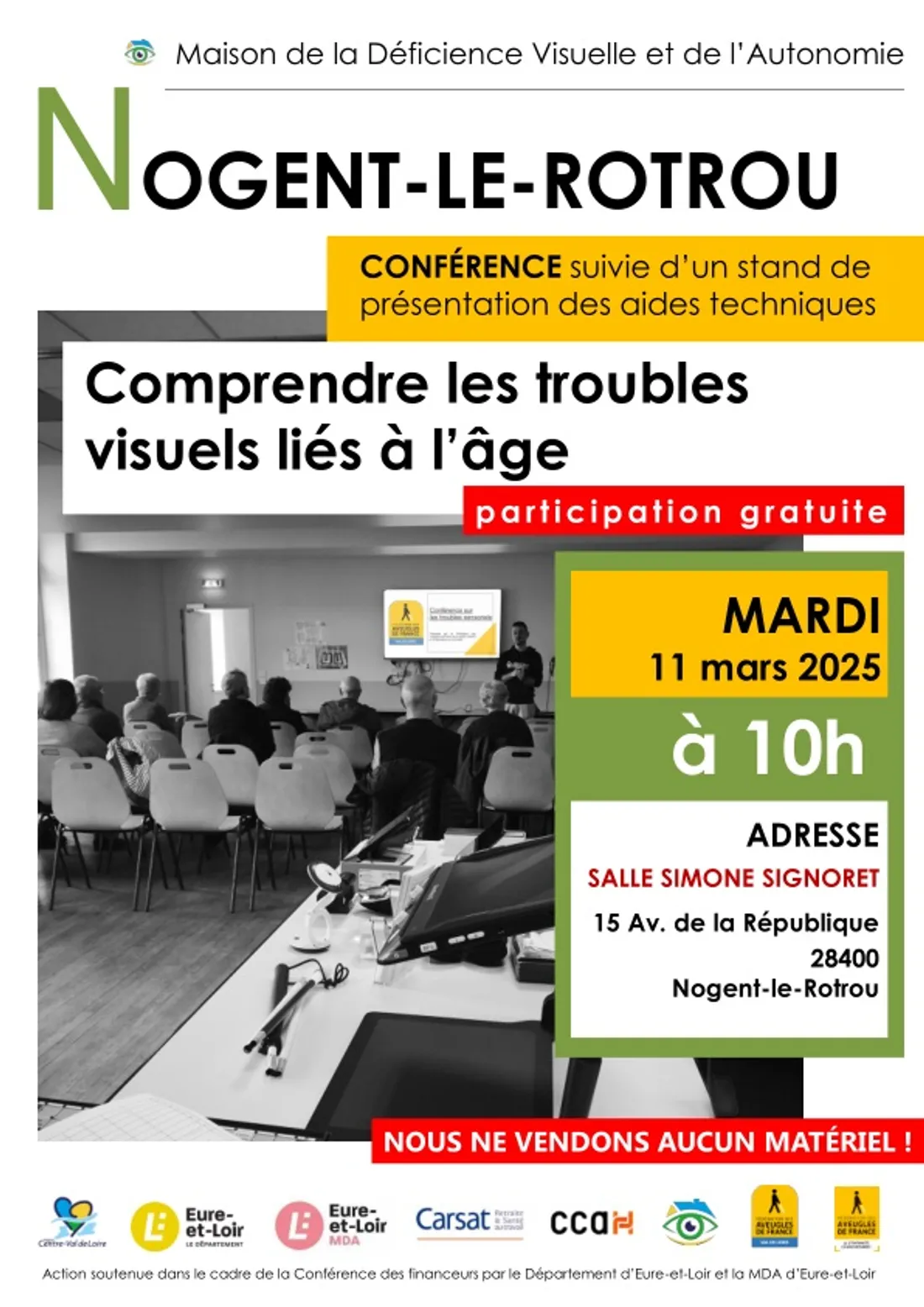 NOGENT-LE-ROTROU - Conférence : Comprendre les troubles visuels liés à l’âge