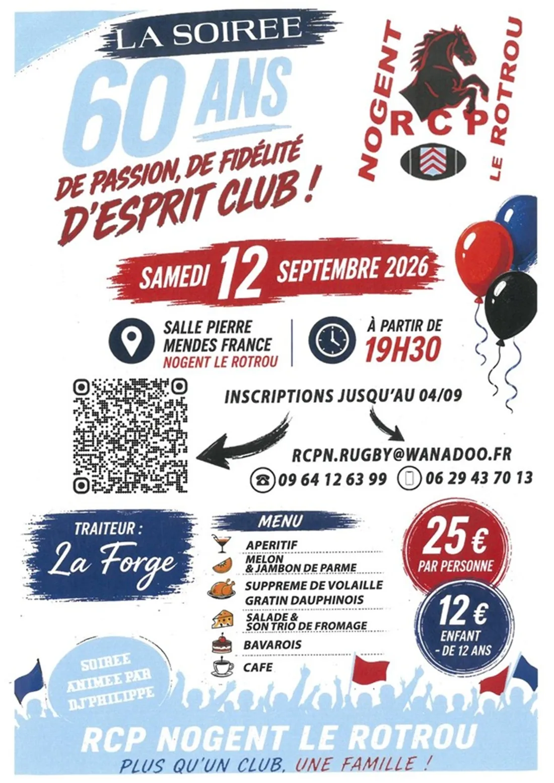NOGENT-LE-ROTROU - Soirée des 60 ans du RCPN