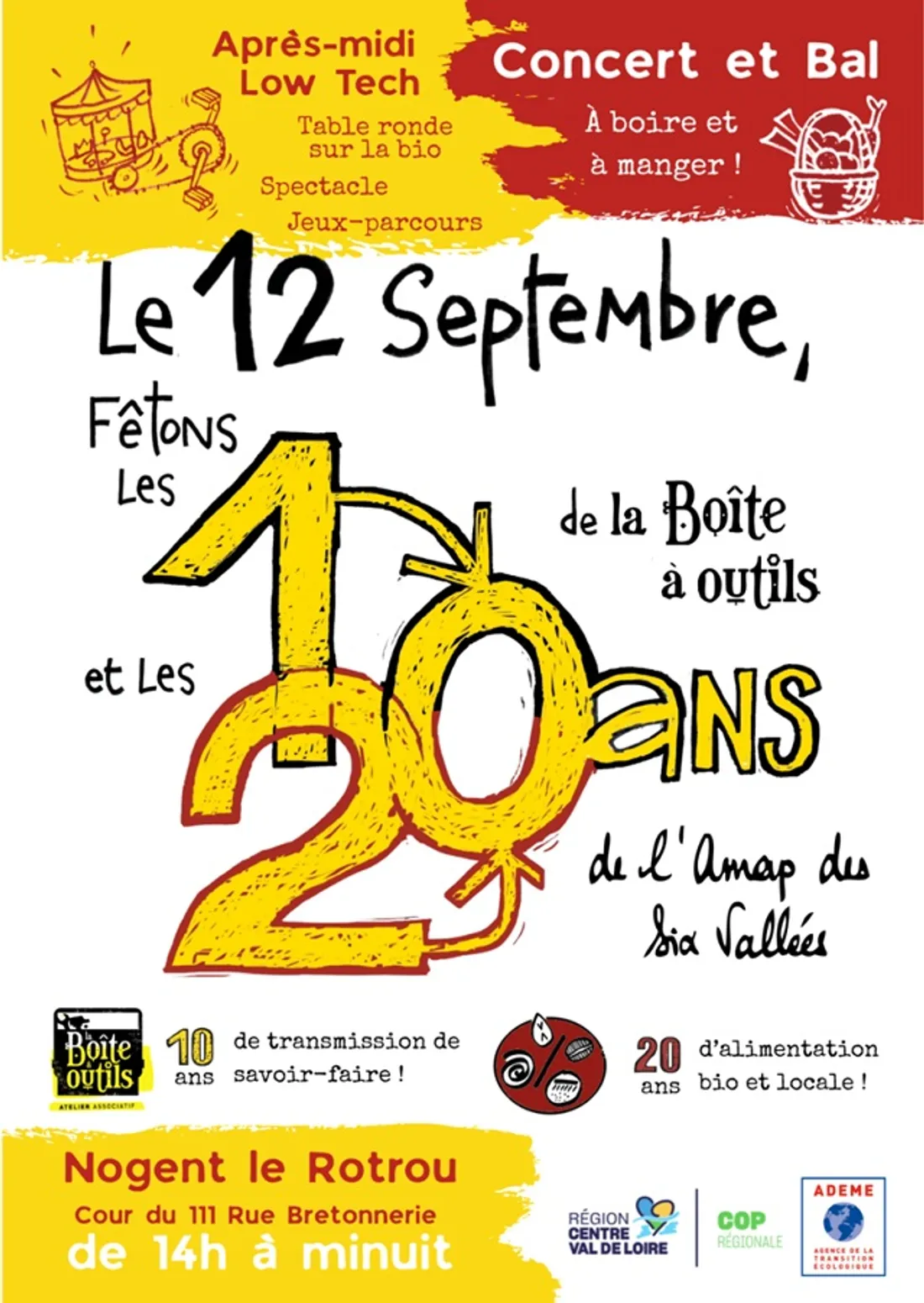 NOGENT-LE-ROTROU - La Boite à Outils et l'AMAP des vallée fêtent leur 10 et 20 ans