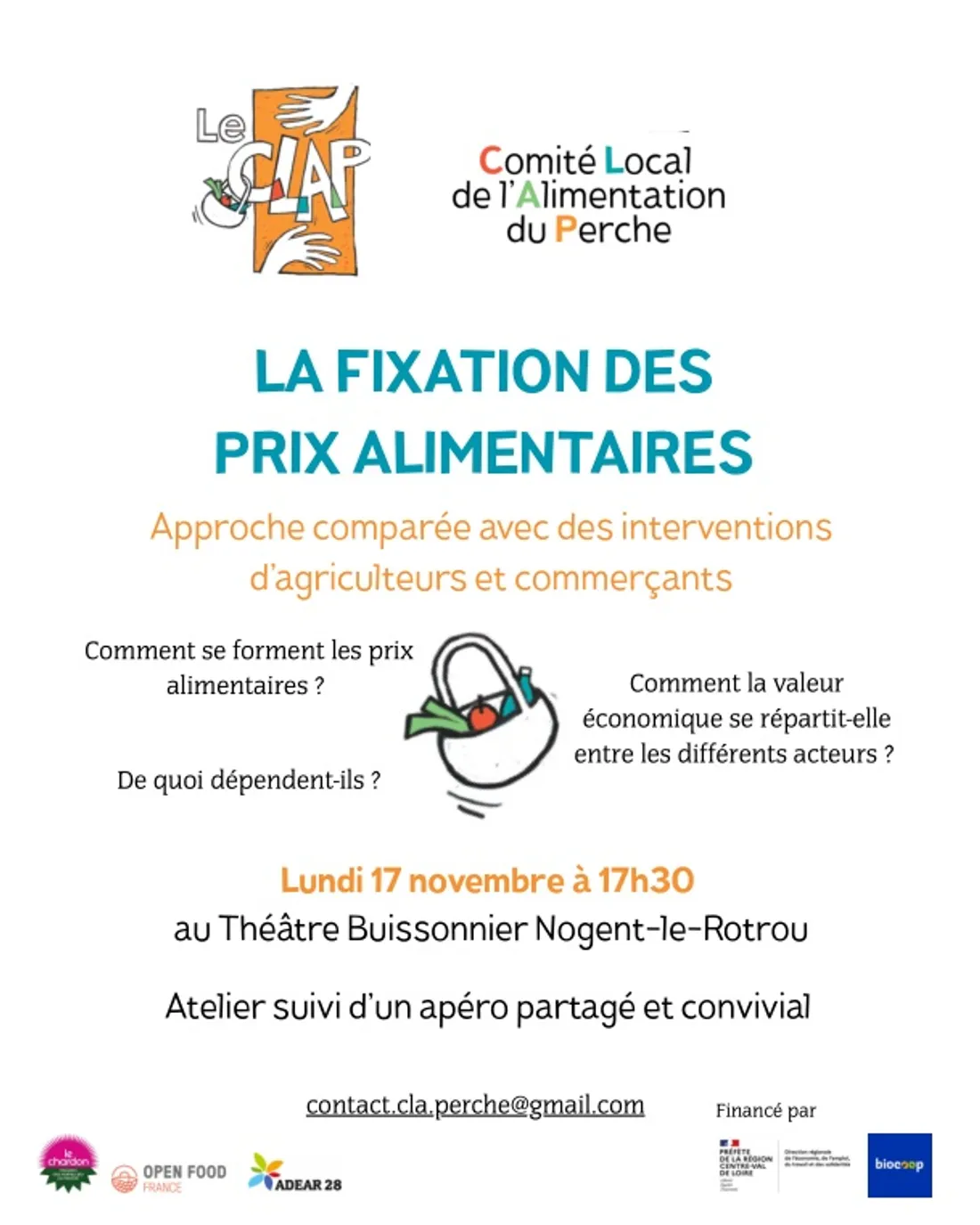 NOGENT-LE-ROTROU - Atelier : La Fixation des prix alimentaires